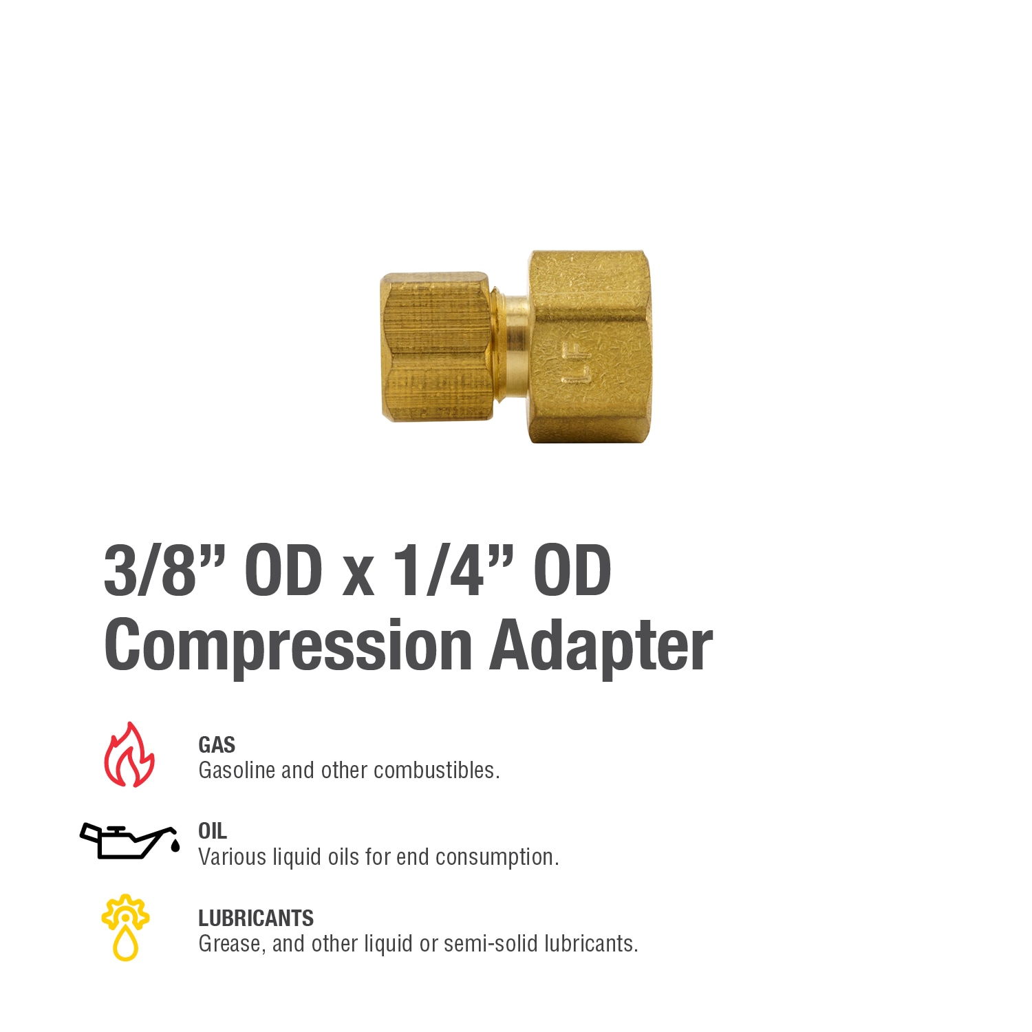 Proline Series 3/8-in x 1/4-in Compression Reducing Union Fitting