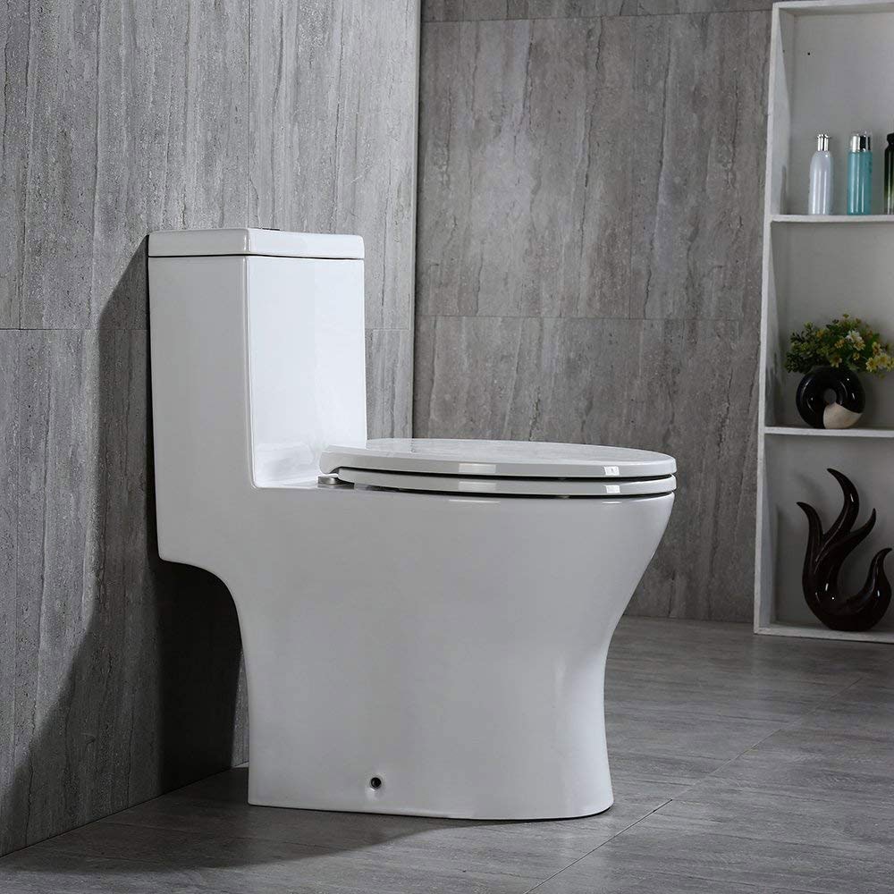 Buy WOODBRIDGEE One Piece Toilet with Soft Closing Seat, Chair