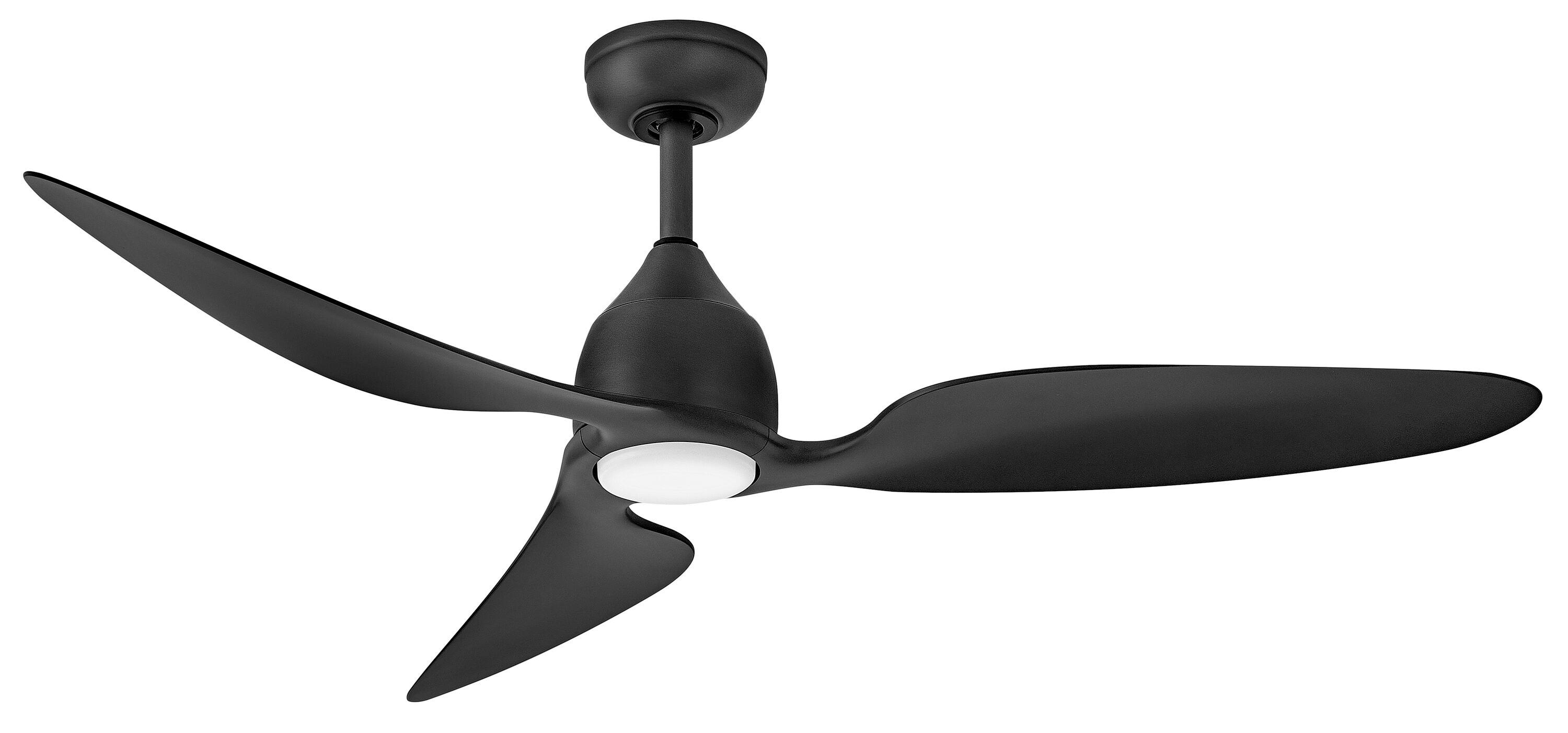 Hinkley Azura 52-in Matte Black Indoor/Outdoor Smart Ceiling Fan 