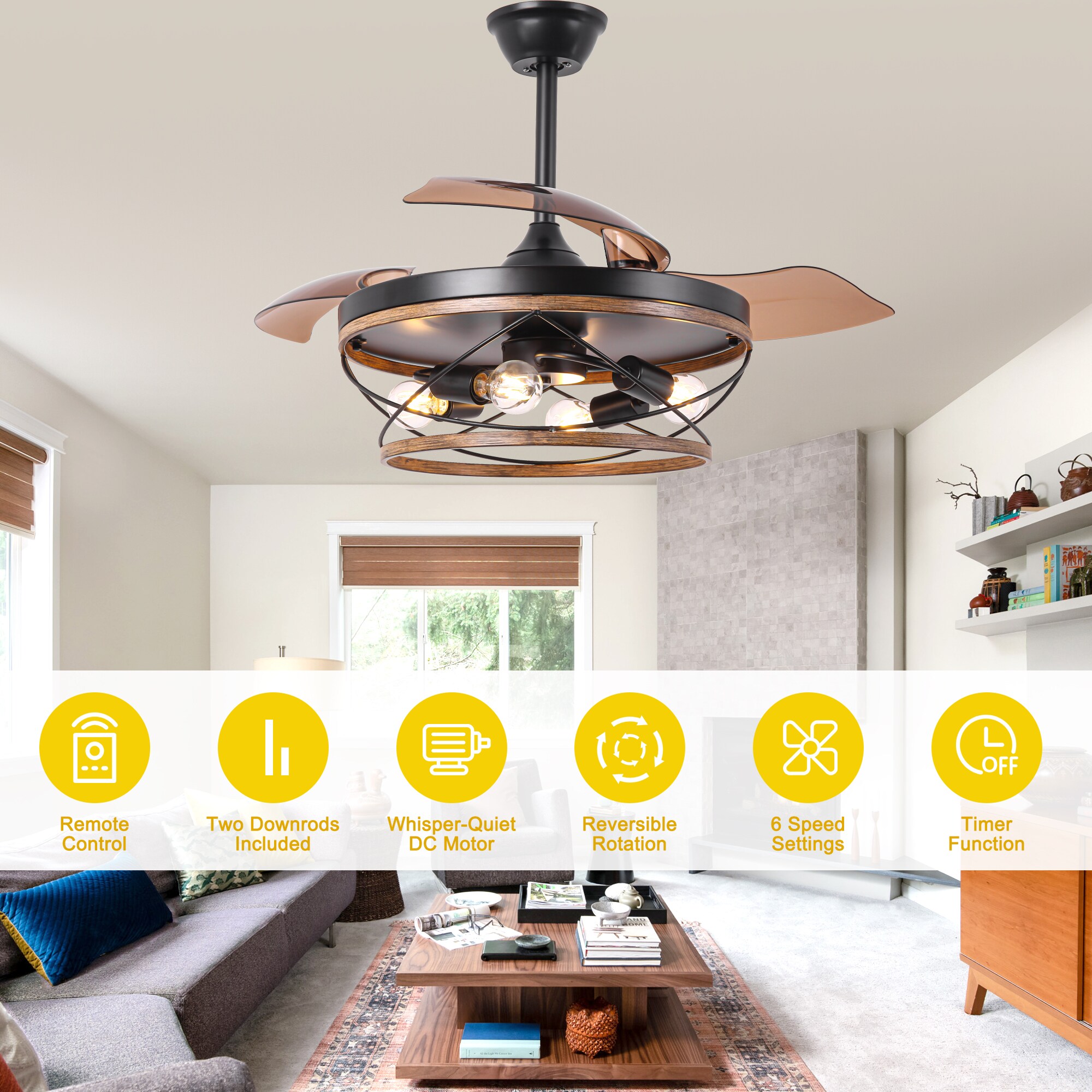 Oaks Decor DC4267OKEL Ceiling-Fans - View #11