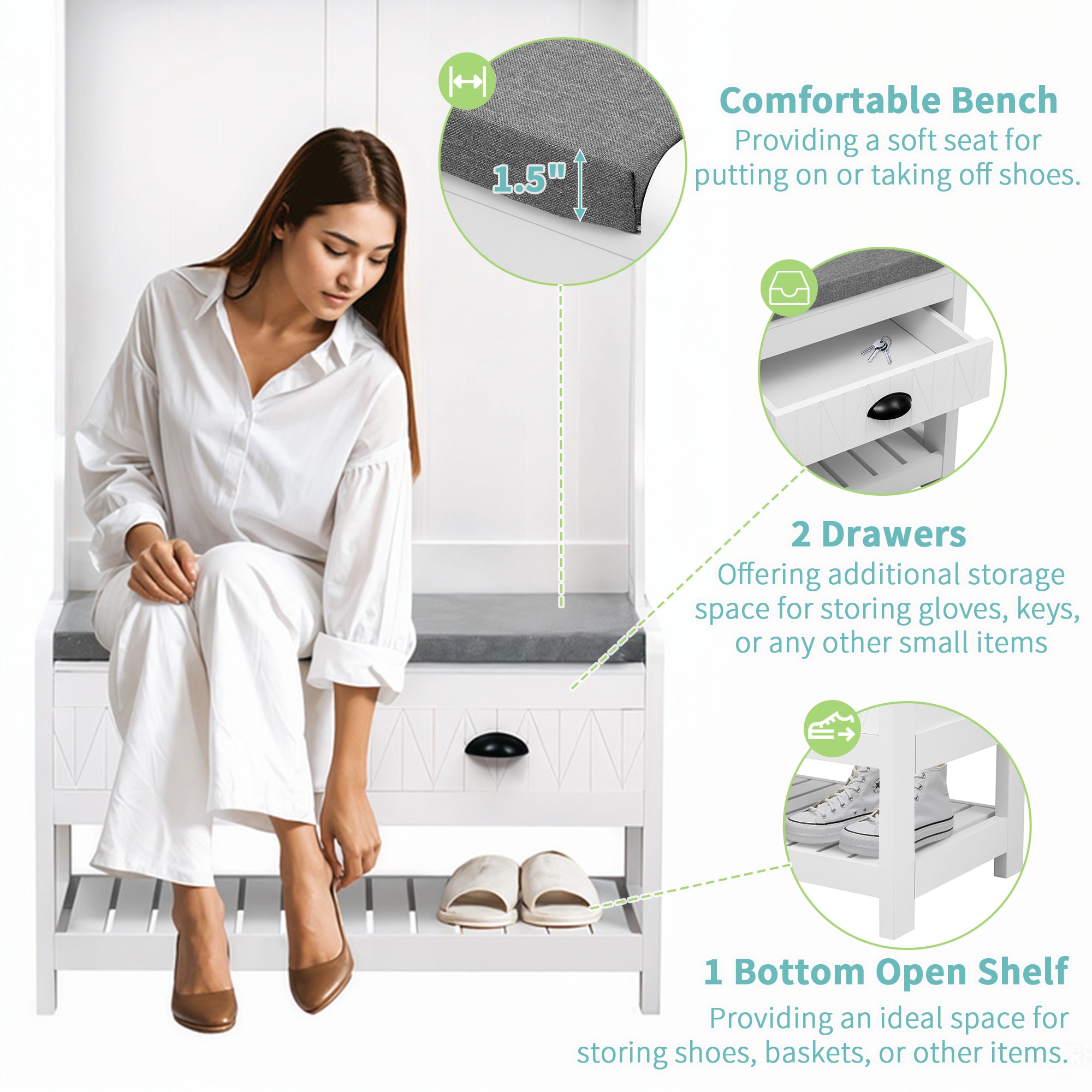 ModernLuxe L-WF287813AAK Hall-Trees - View #4