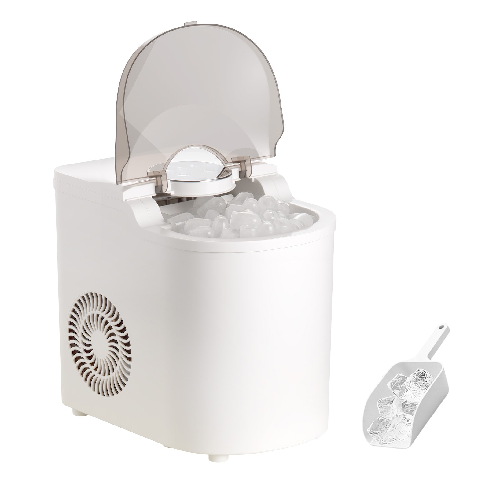 GIVIMO - Countertop Ice Maker - 7 Cubes in 6 min - 26-lb per Day - Self-Cleaning Portable Machine...