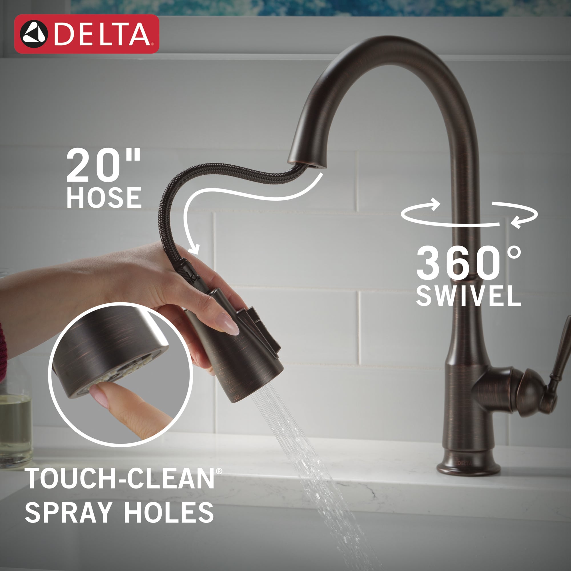Delta 19877Z-RBSD-DST Kitchen-Faucets - View #6