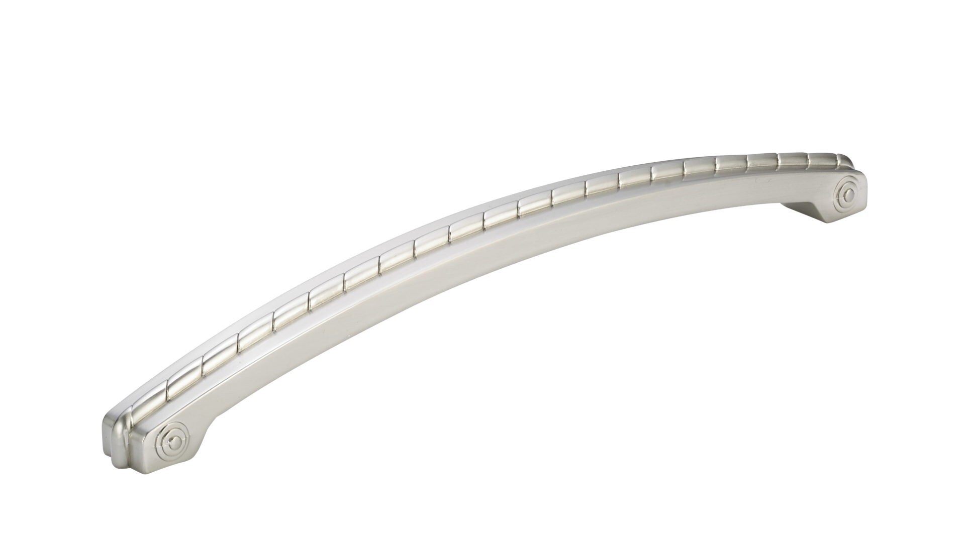 Richelieu BP82262195 Huntingdon 12-in , 305mm Center to Center Brushed Nickel Arch Handle For Use on Appliances Drawer Pulls