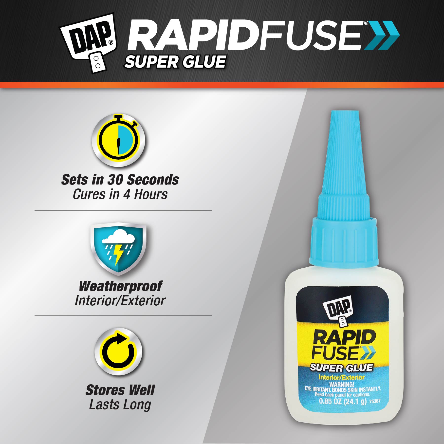 DAP RapidFuse 24-gram Liquid Super Glue in the Super Glue department at