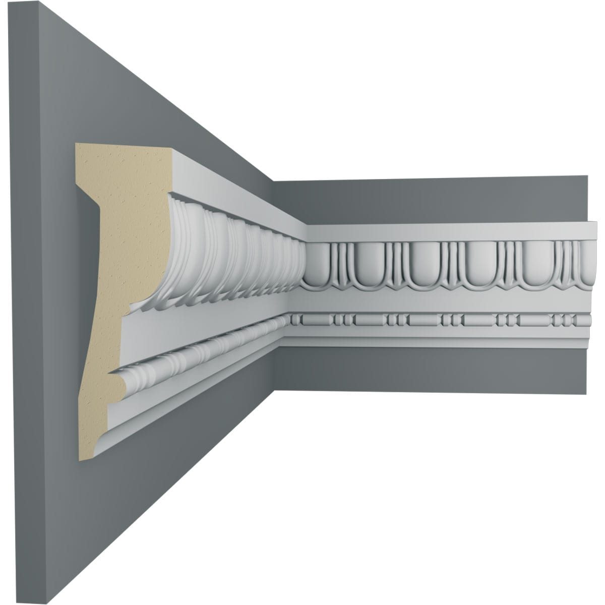 Ekena Millwork CHA04X01EG-CASE-2 Chair-Rail-Moulding - View #5