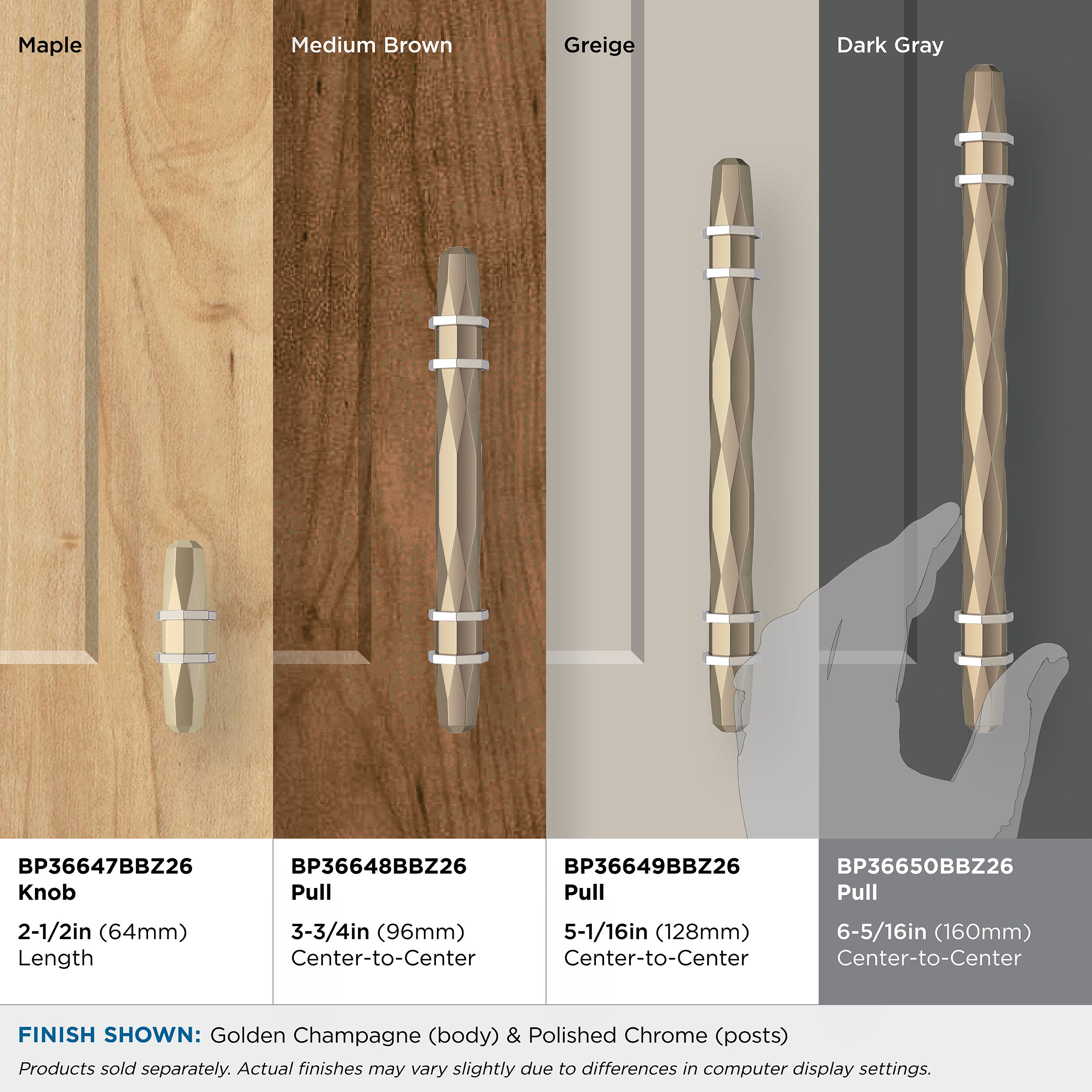 Amerock BP36650BBZ26 Cabinet-Pulls - View #9