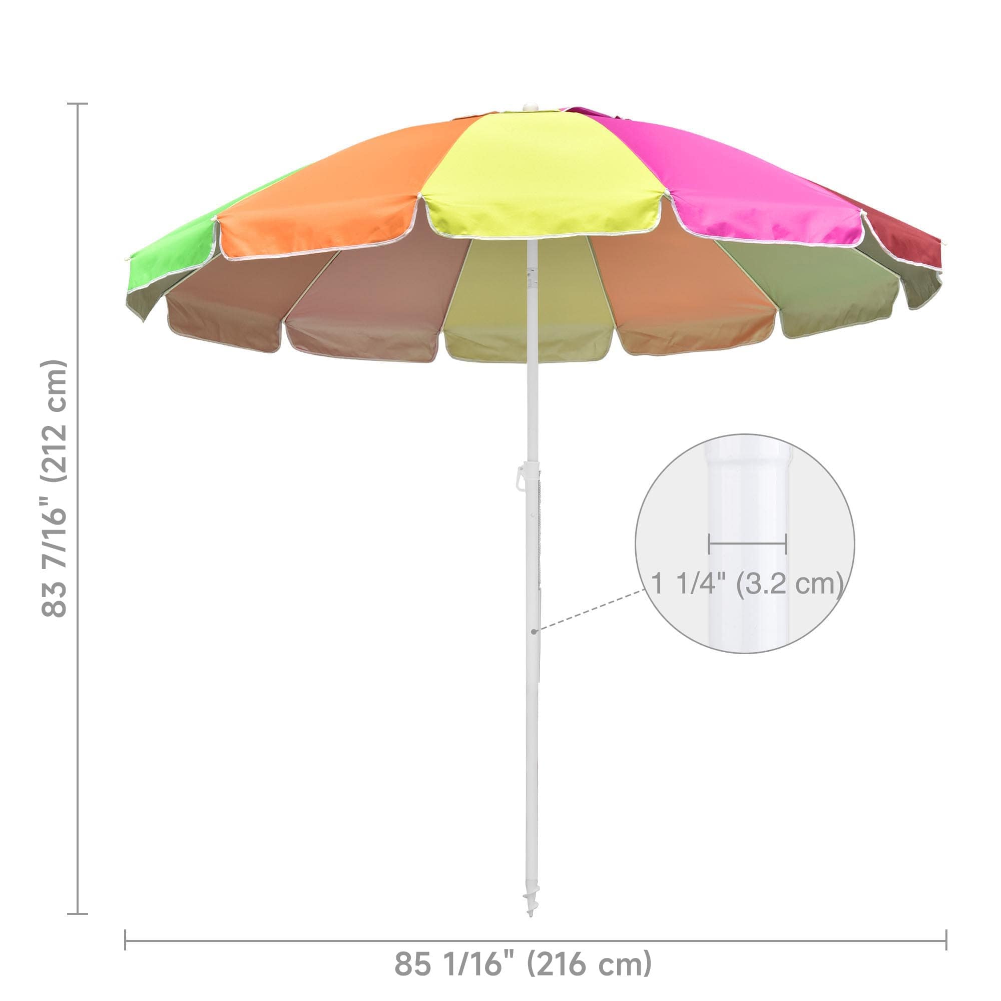 Yescom 07UMB037-8FT-RB-LO Umbrellas-2 - View #5