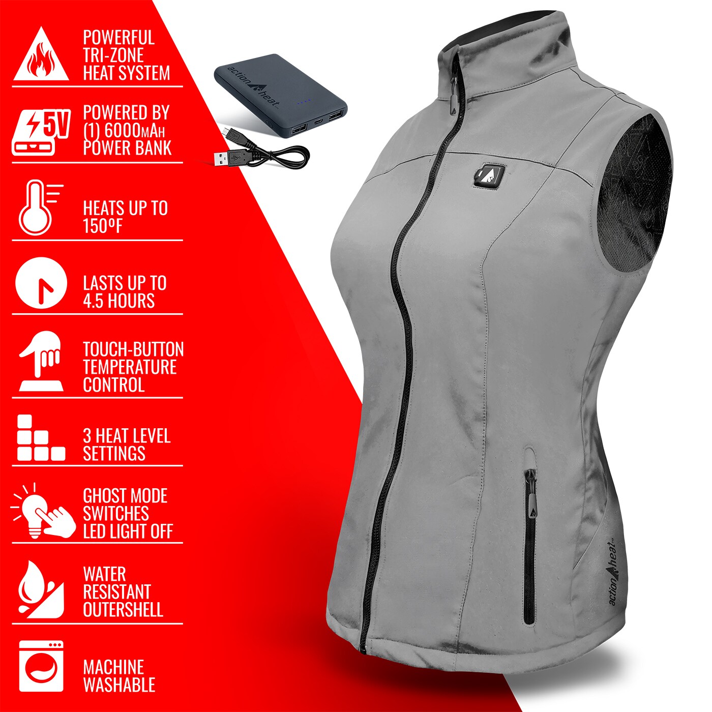 ActionHeat AH-VST-5V-W-G-XS Jackets-Coats - View #8