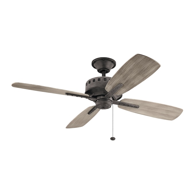 Kichler Eads 52 In Weathered Zinc, Weathered Ceiling Fan
