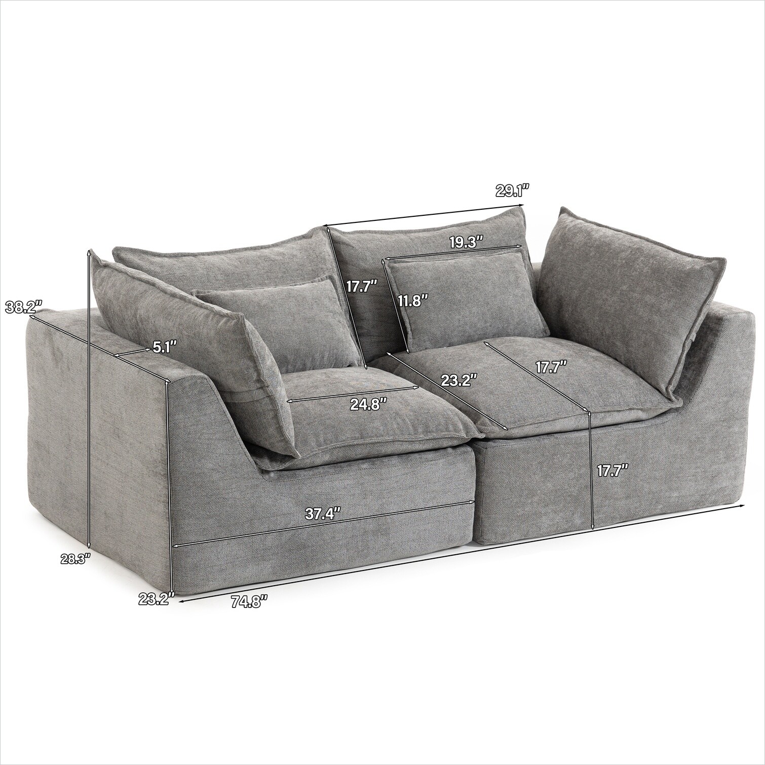 SunJet D1ADX8R4Z0QI Sofas-Loveseats - View #15
