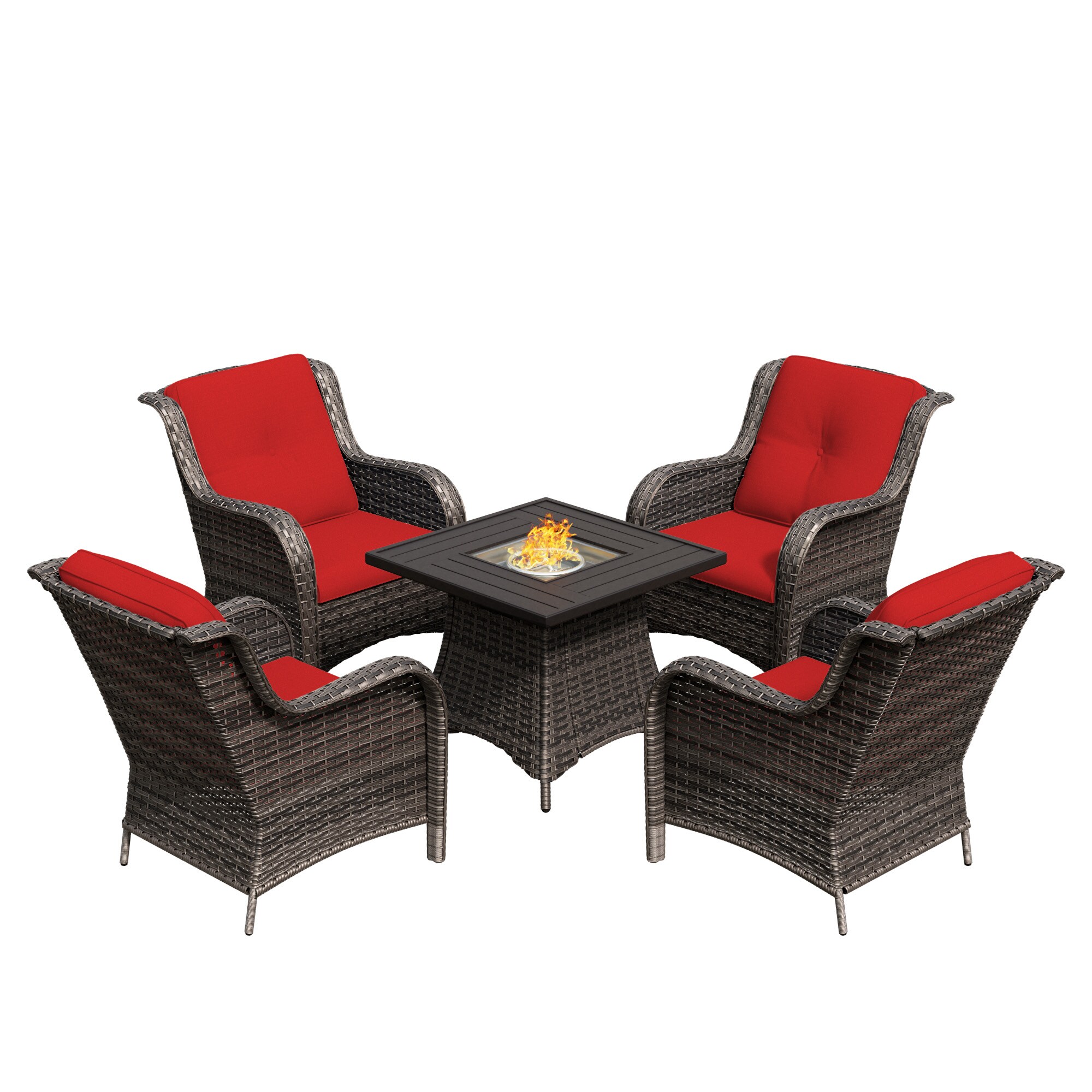 Gardenbee 2M08Z11-RED Patio-Conversation-Sets - View #2