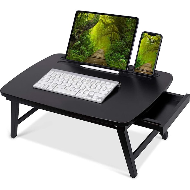 BirdRock Home 21.65-in Black Classic Bamboo Lap Desk in the Desks  department at
