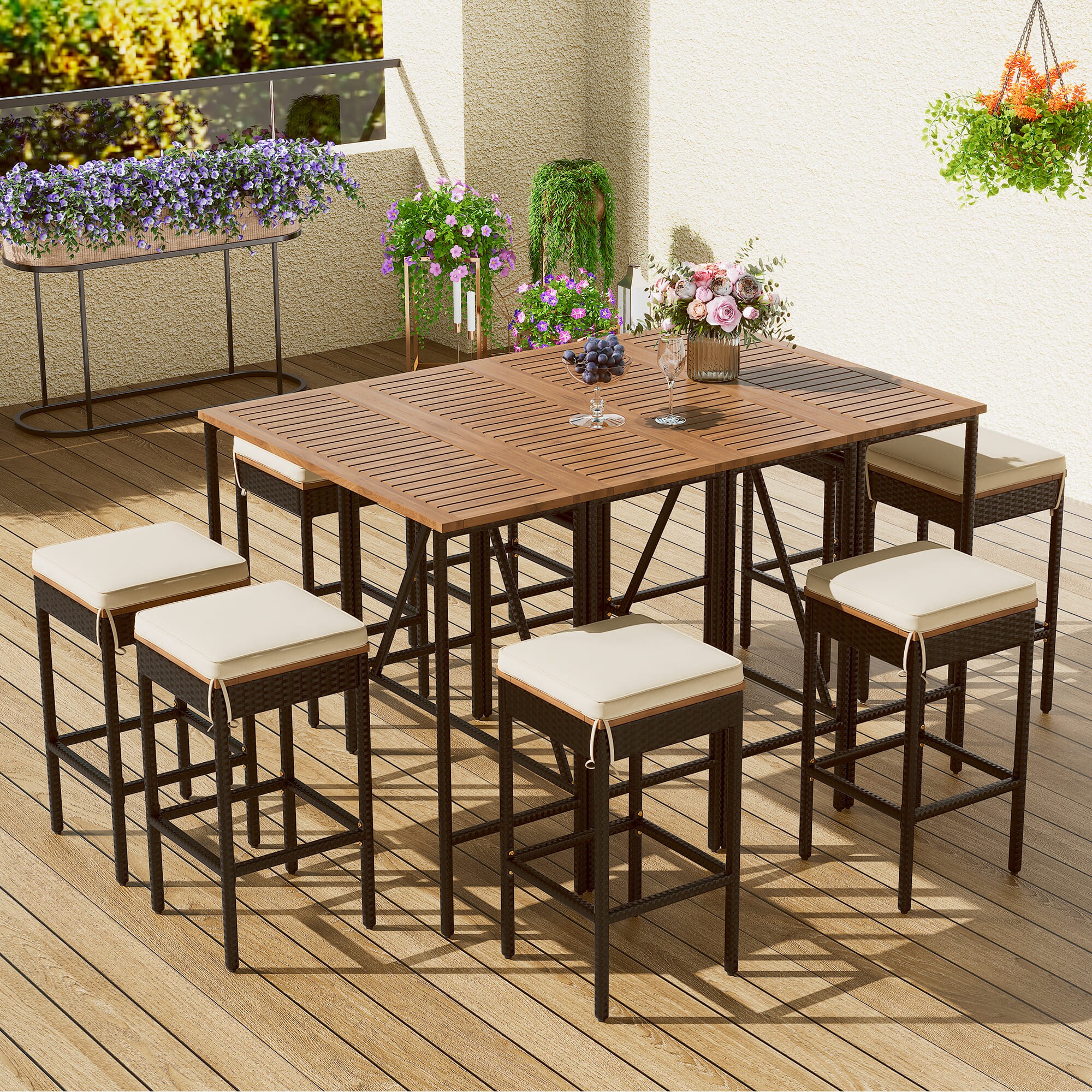 Oizaye ZWG-FG73AAA Patio-Dining-Sets - View #3