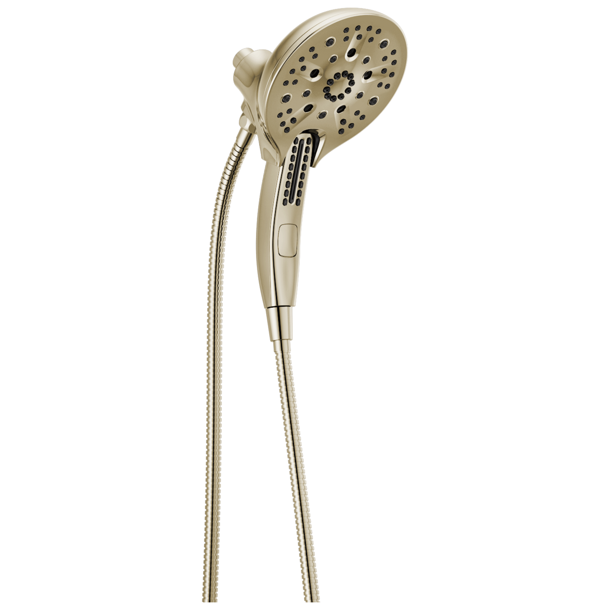 Delta 58620-PN-PR25-PK Universal Showering Components 5.0 -Spray Lumicoat Polished Nickel 6.0625-in Round Dual/Combo High Pressure Shower Head 2.5 GPM