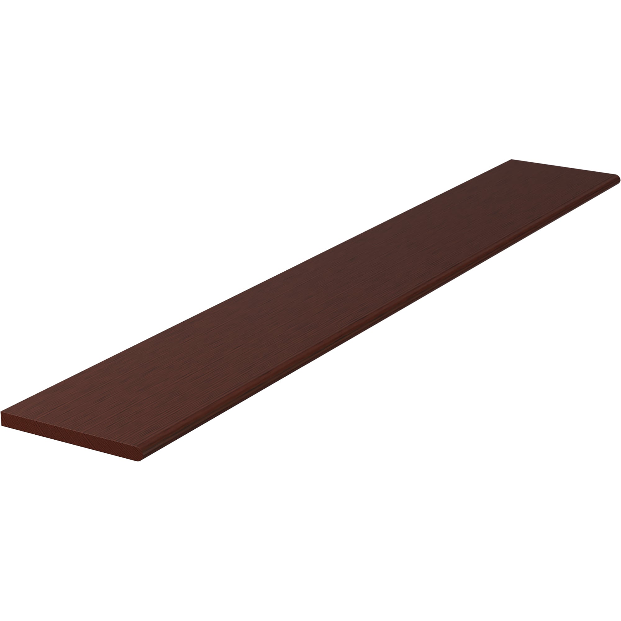 L.J. Smith Stair Systems 807011X72-MH 72-in x 11.5-in x 1-in Brown Mahogany No return Bullnose Stair Tread