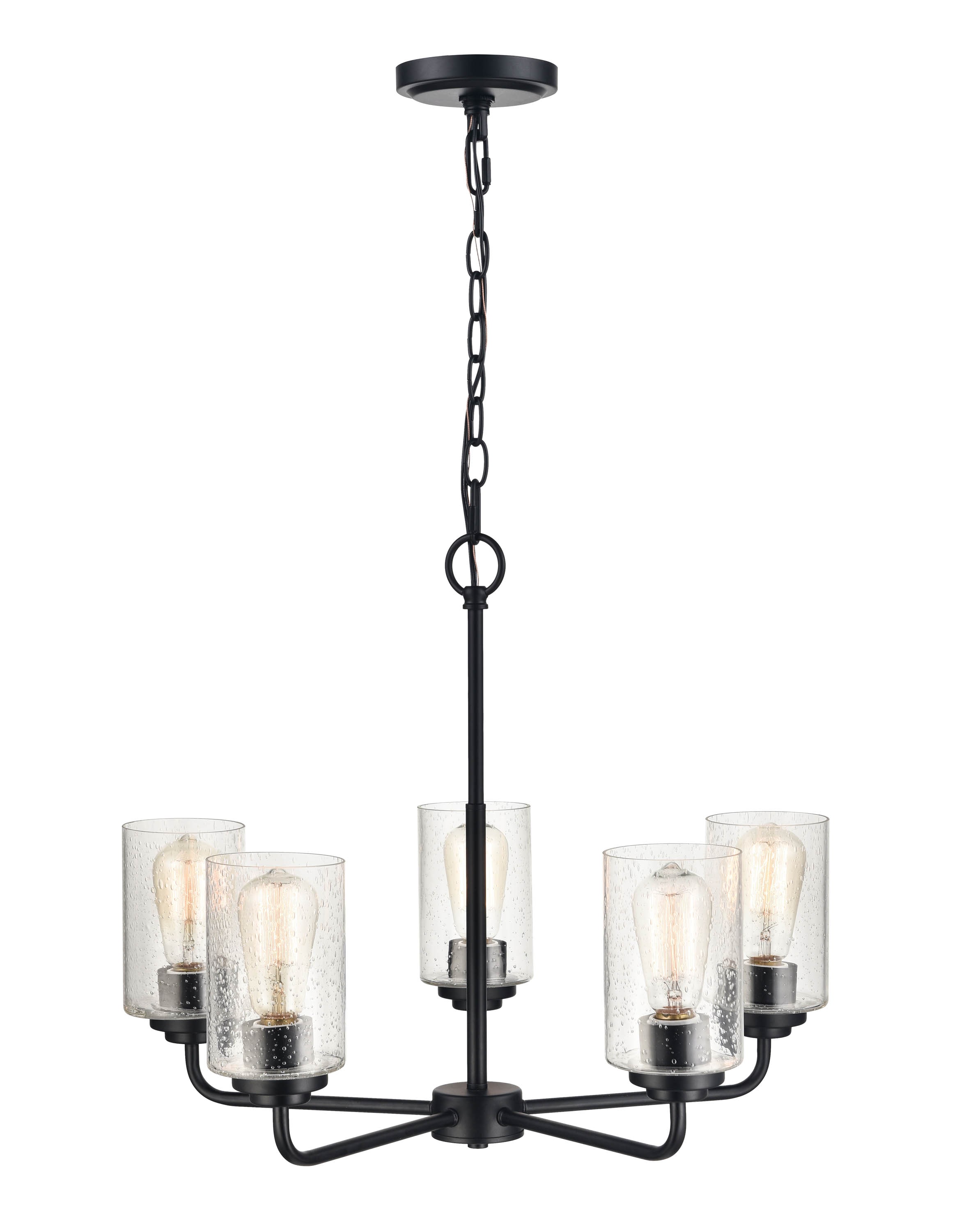 Millennium Lighting Moven 5-Light Matte Black Traditional Dry rated ...