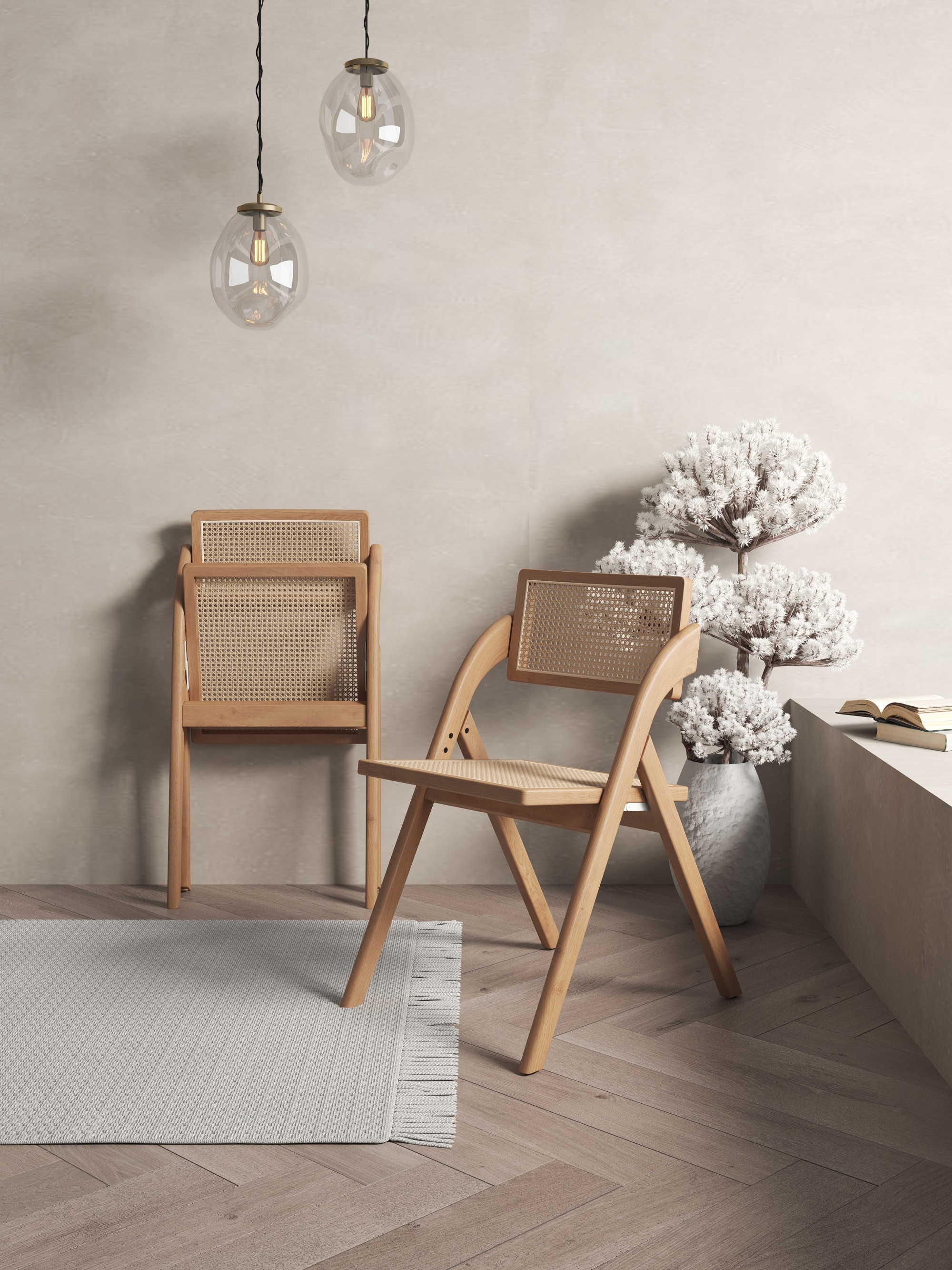 Manhattan Comfort DCCA07-NA Contemporary/Modern Upholstered Dining Side Chair (Wood Frame)