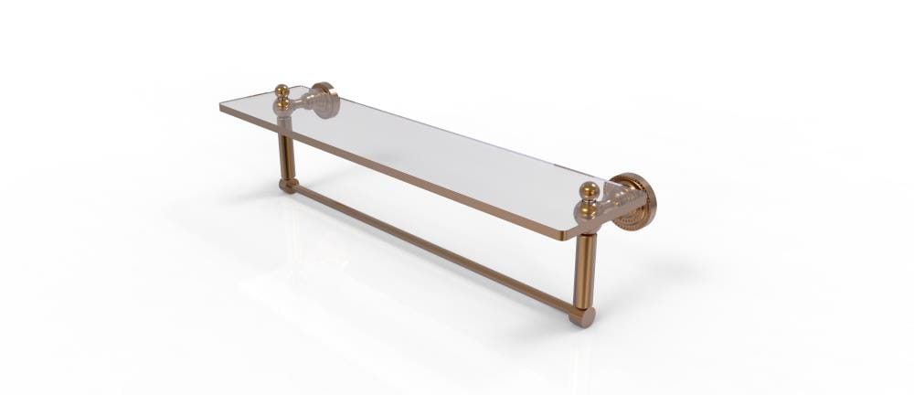 Allied Brass DT-1TB/22-BBR Dottingham Brushed Bronze 1-Tier Wall Mount Bathroom Shelf (22-in X 5-in)