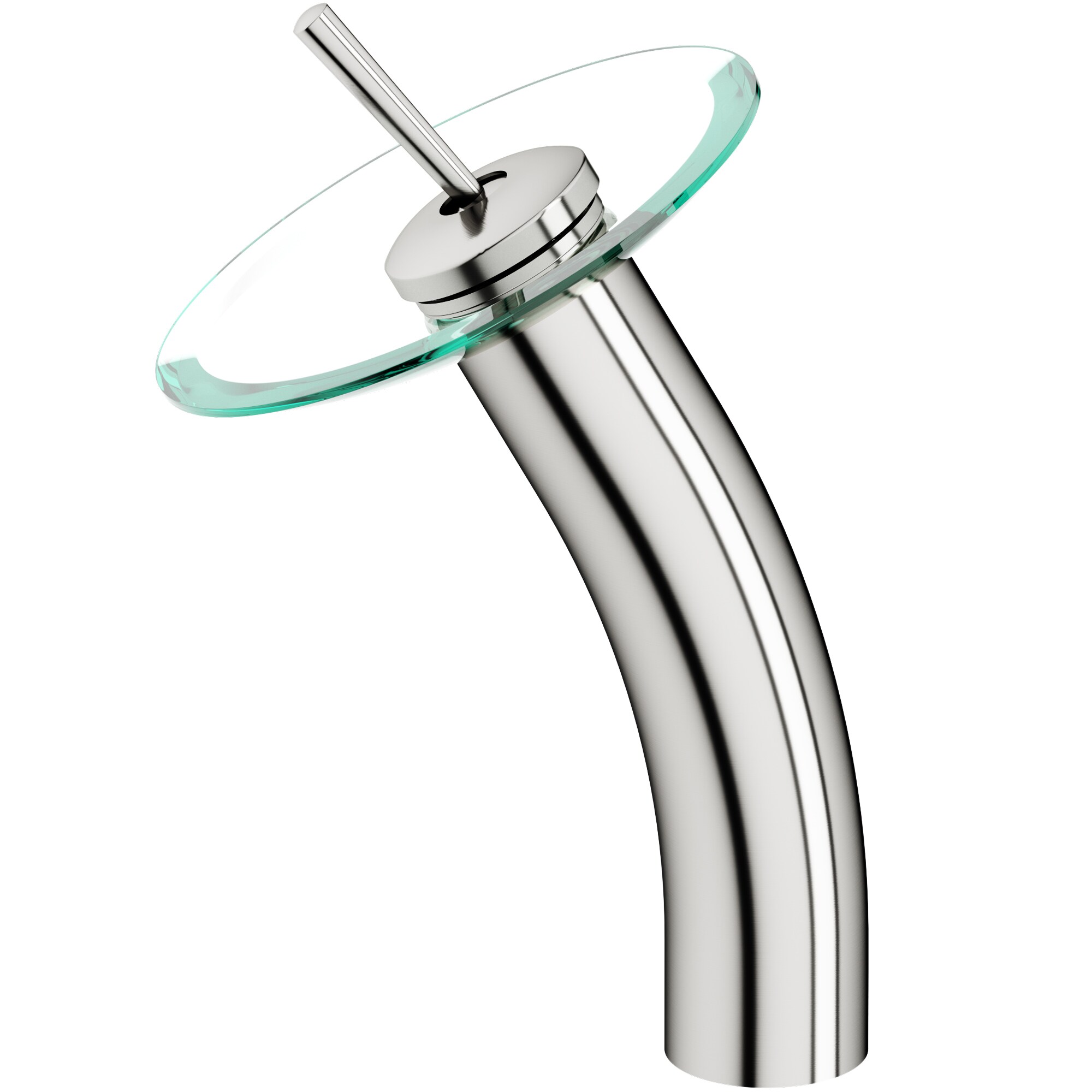 VIGO VG03002BN Waterfall Brushed Nickel Vessel 1-Handle WaterSense Bathroom Sink Faucet