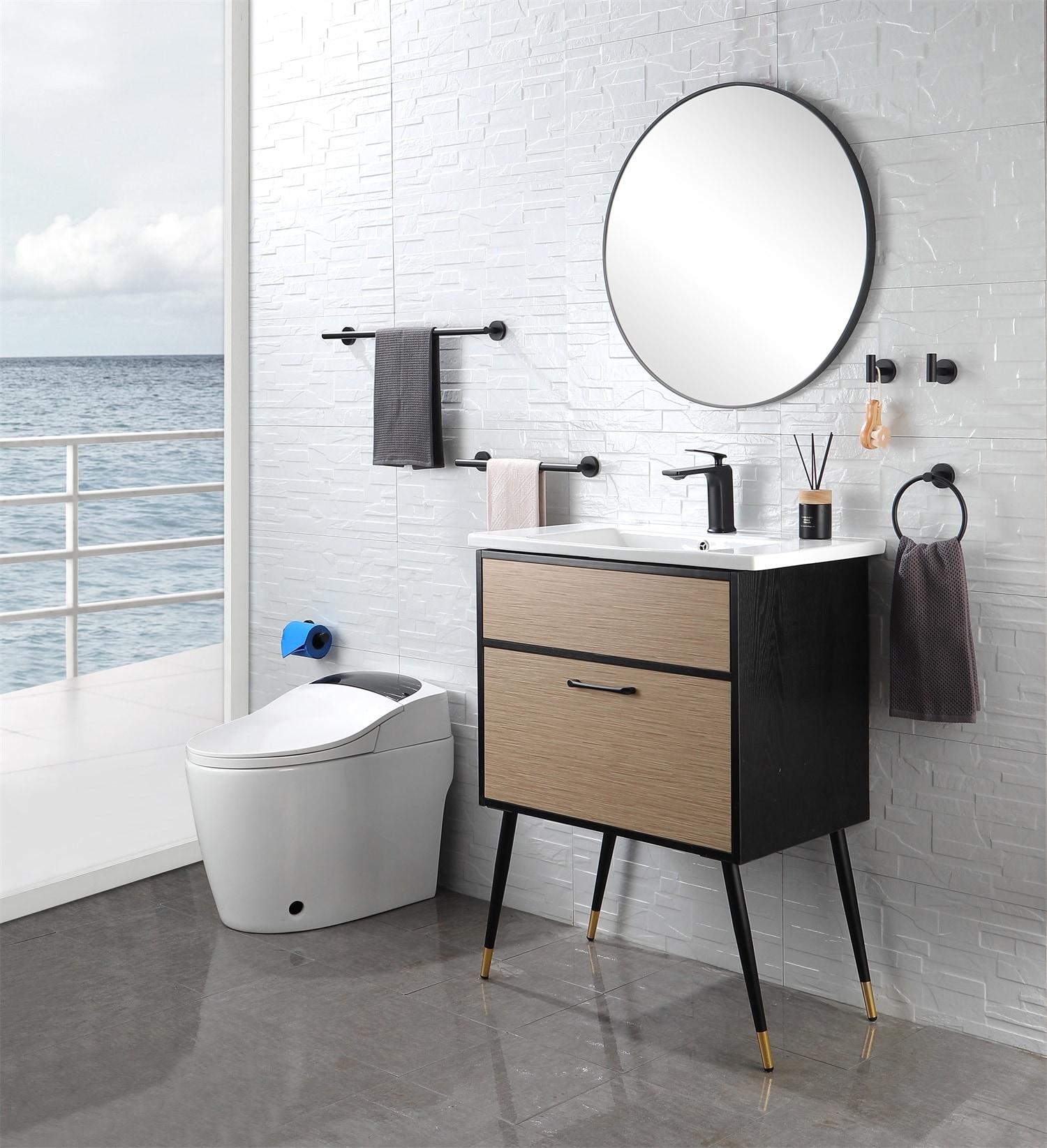 Dimakai DKTH08MB Decorative-Bath-Hardware-Kits - View #8