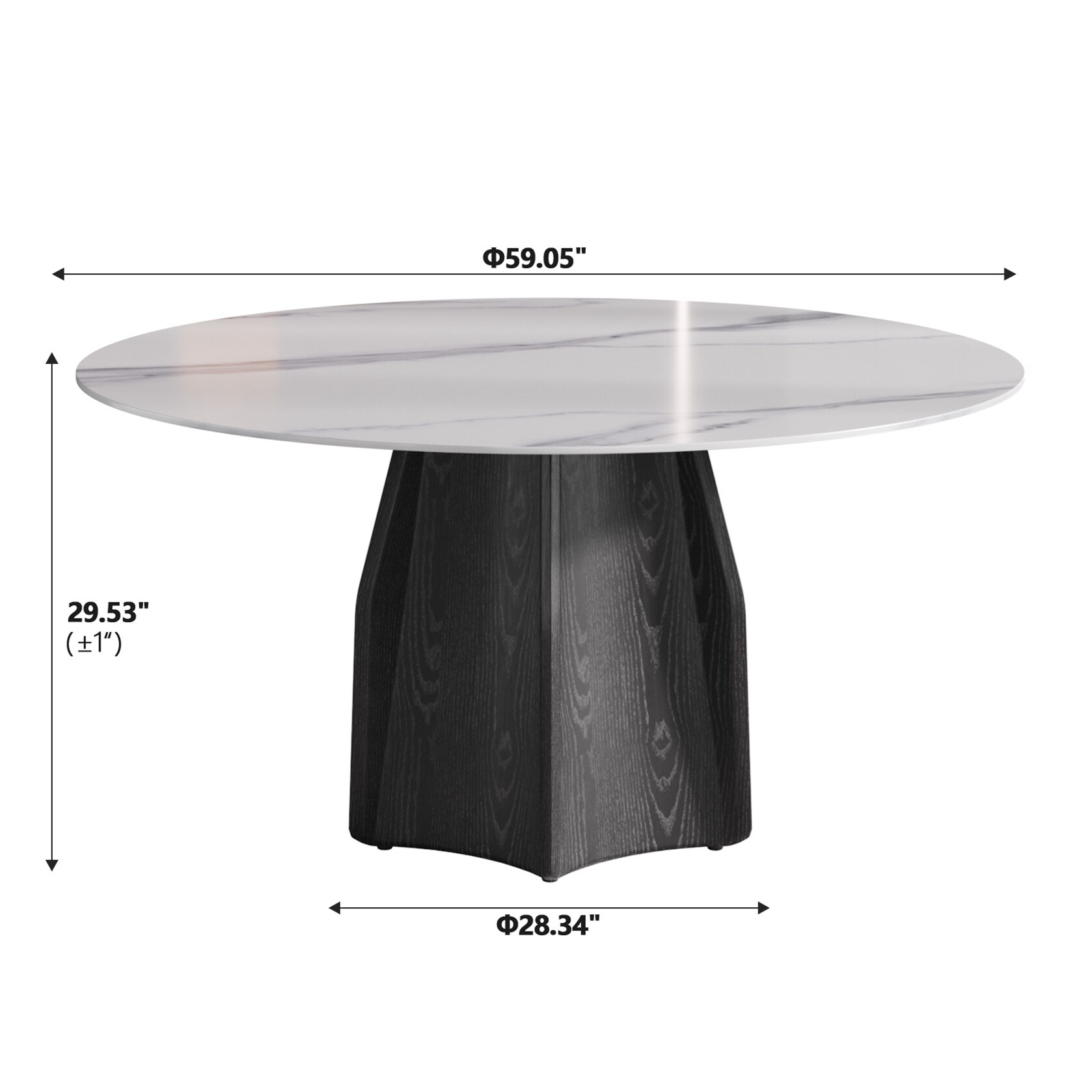 BuotiqHom DH-AT-150W-7B Dining-Tables - View #3