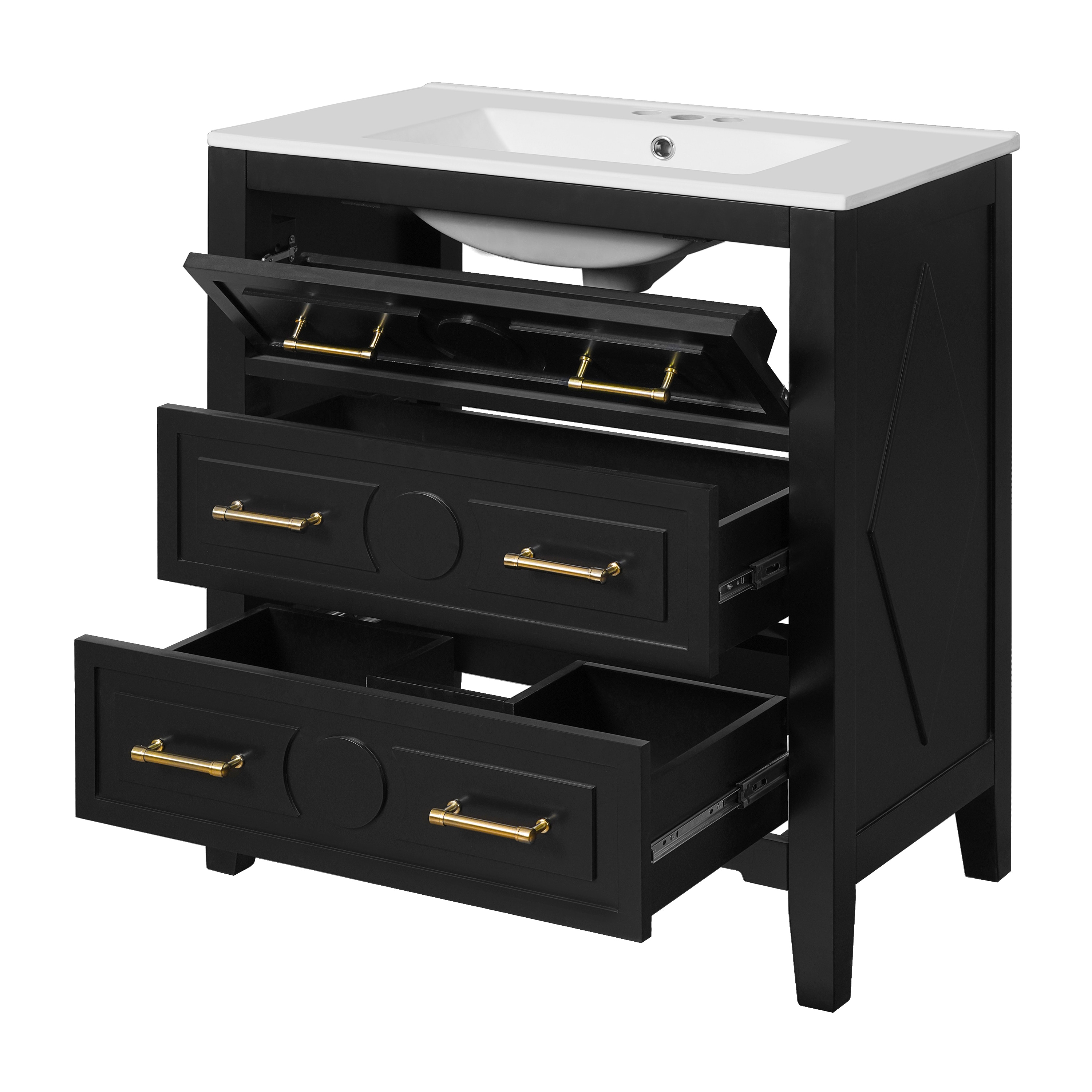 ModernLuxe L3P-N710P246209B Bath-Vanity-Combo - View #10