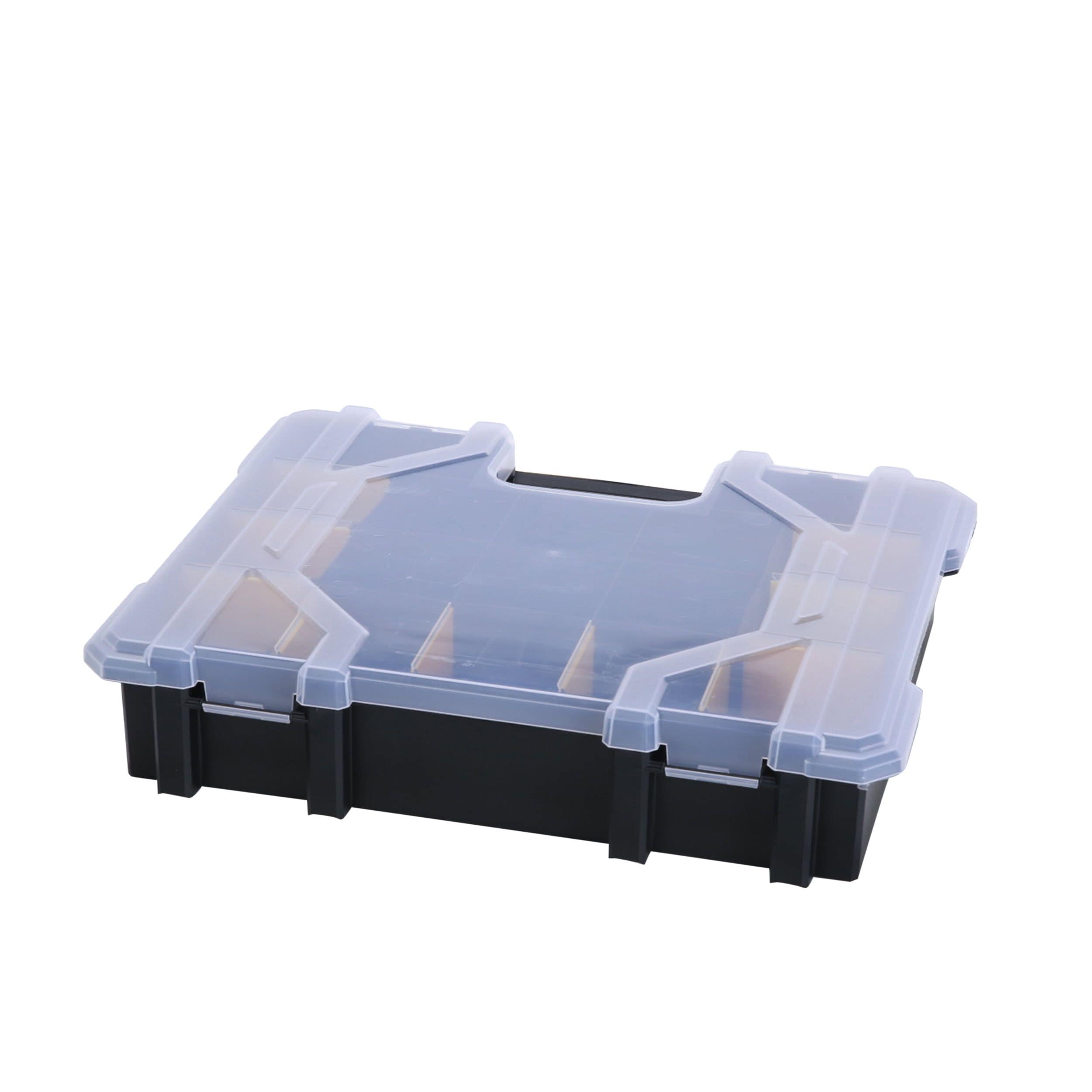 COMMANDER 10-Compartment Plastic Small Parts Organizer