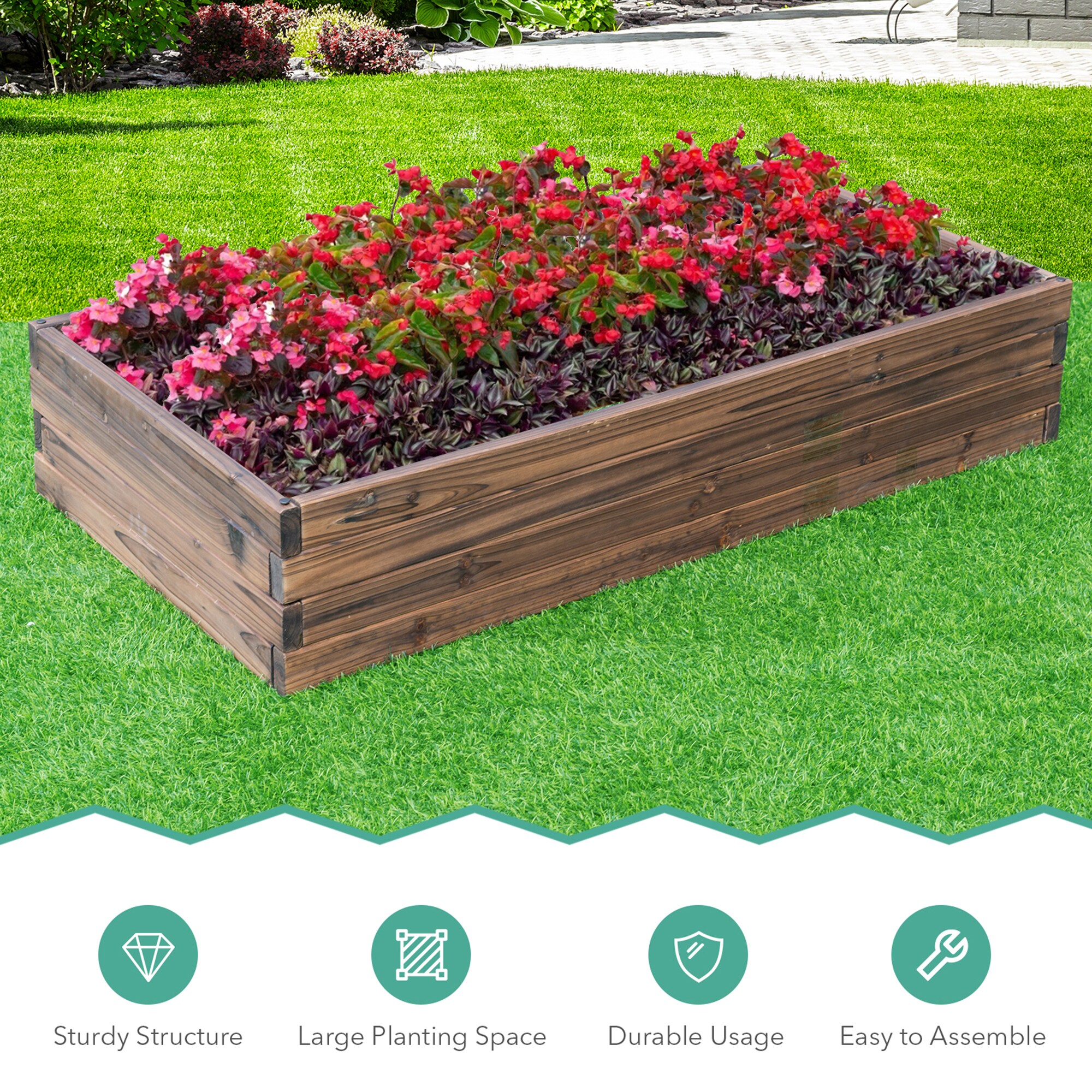 Costway LWS00533 Raised-Garden-Beds - View #3