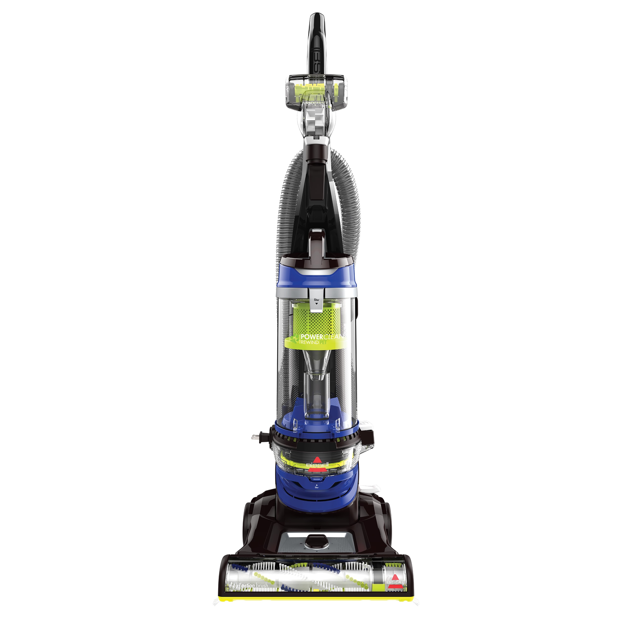 CleanView Rewind Pet Corded Bagless Pet Upright Vacuum in Blue | - BISSELL 2491