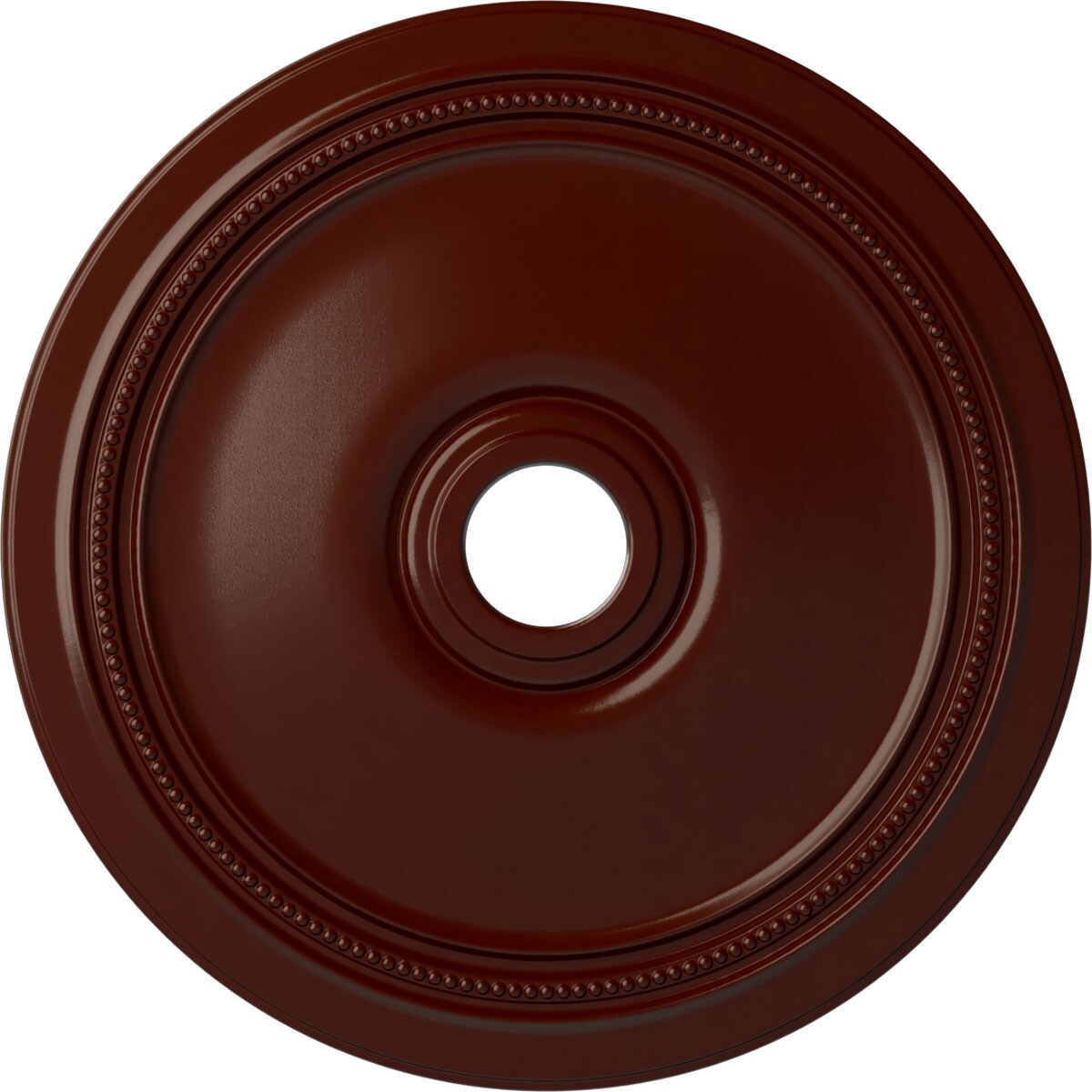 Ekena Millwork CM24DIBMF Diane 24-in W x 24-in L Painted Brushed Mahogany Polyurethane Whole Ceiling Medallion