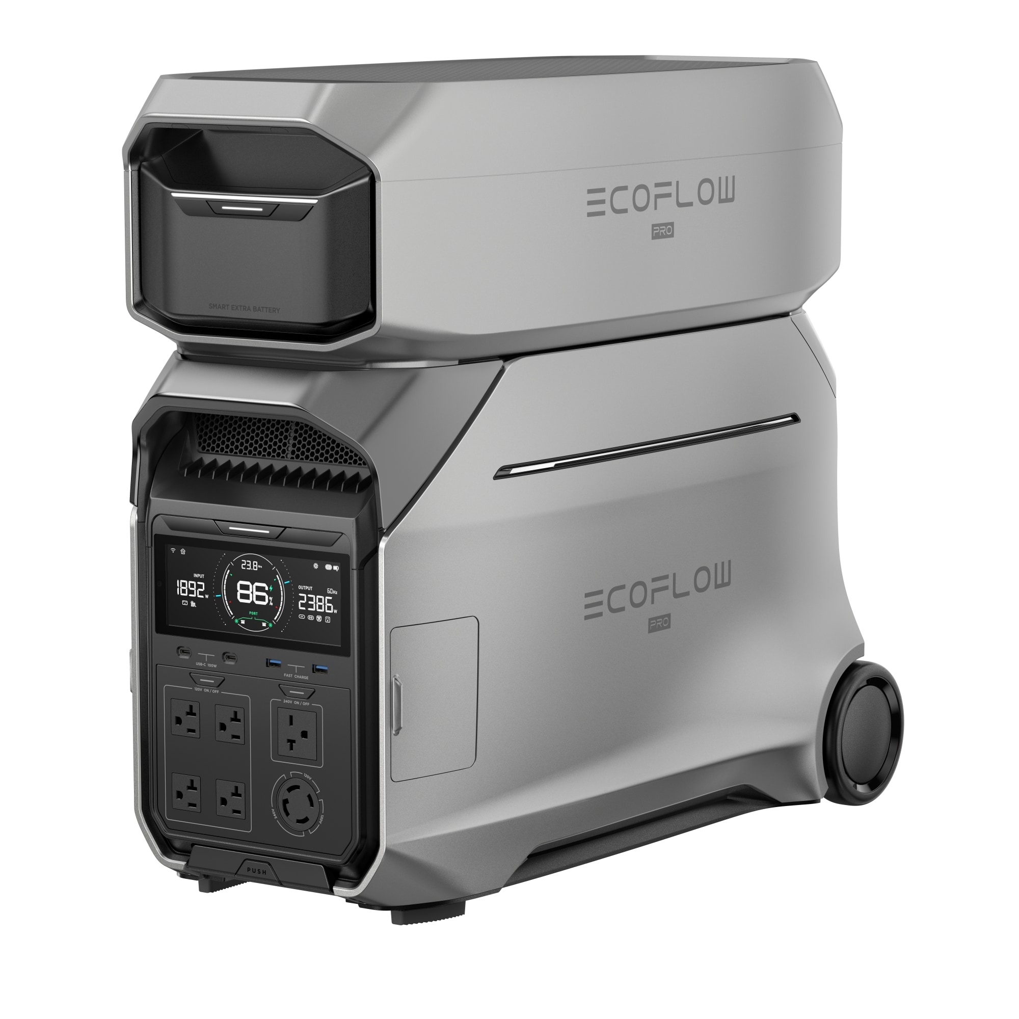 EcoFlow DELTA Pro 3 with Extra Battery 4000-Watts Portable Power ...