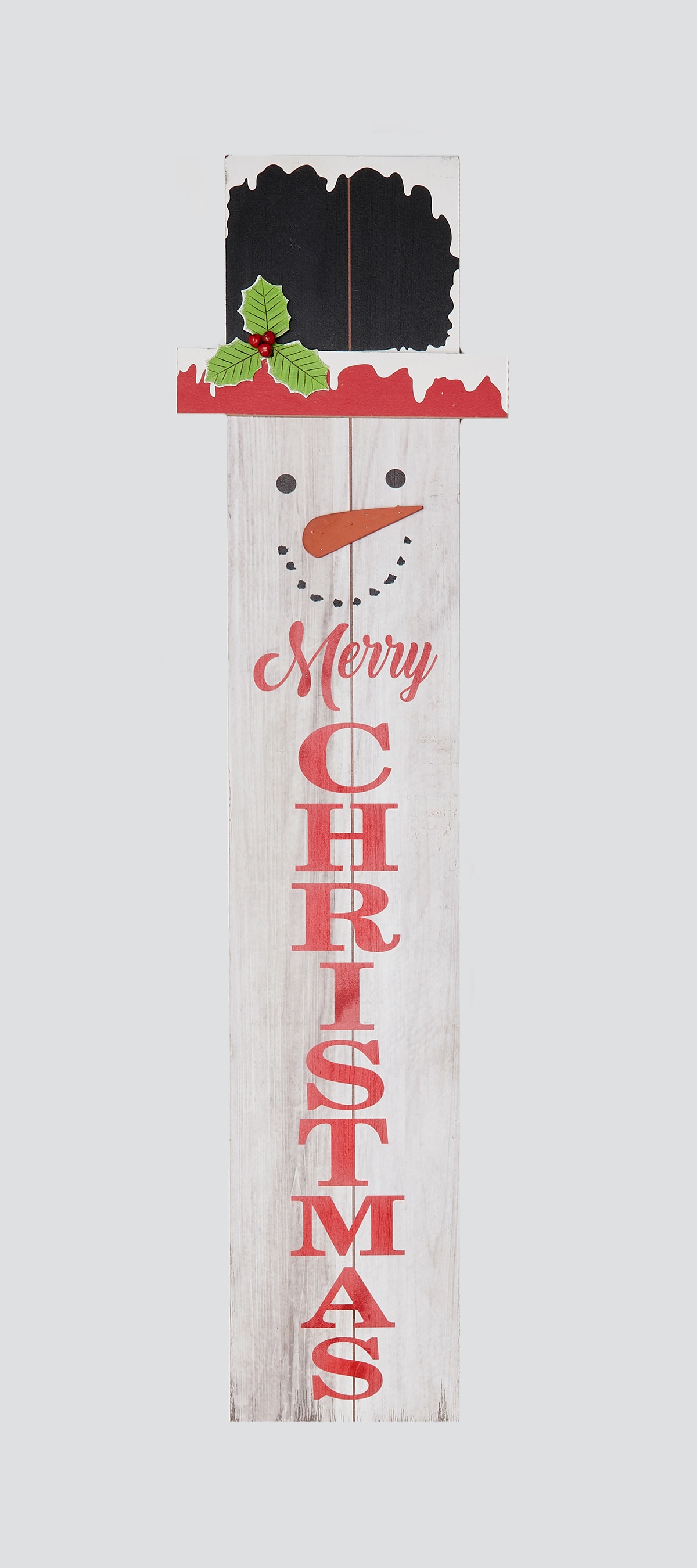 Worth Imports 40 in Wood Snowman Merry Christmas Porch Sign in the ...