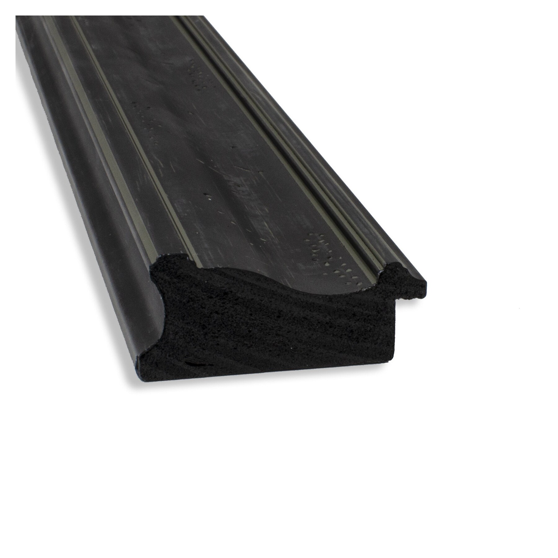 Shipwreck Black Narrow 44" x 34" Rectangular Beveled Bathroom Mirror