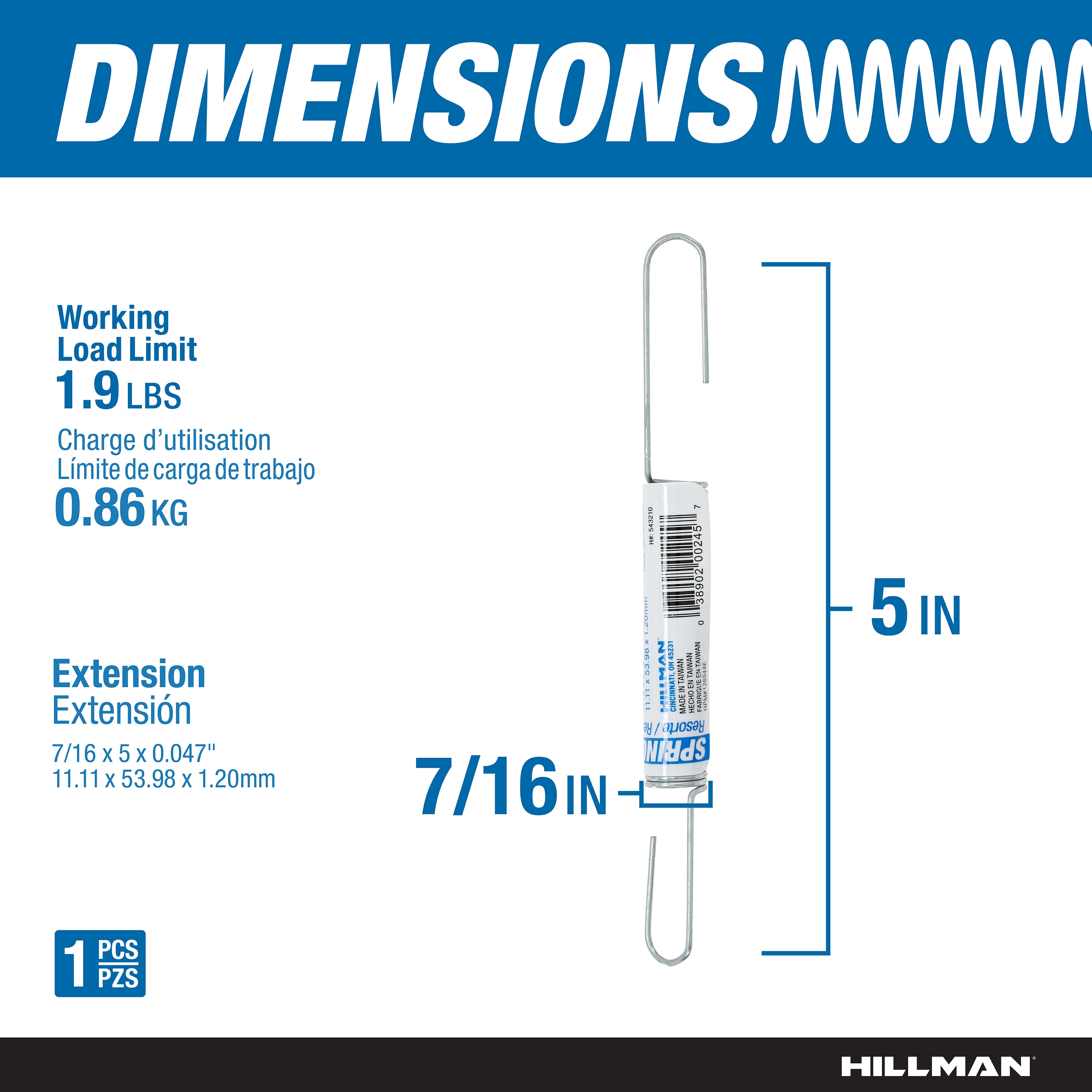 Hillman 543210 Window-Screen-Tension-Springs - View #3