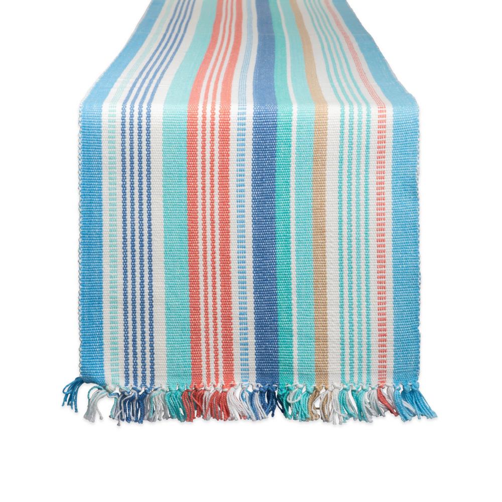 DII CAMZ11184 Seashore Stripe Table Runner
