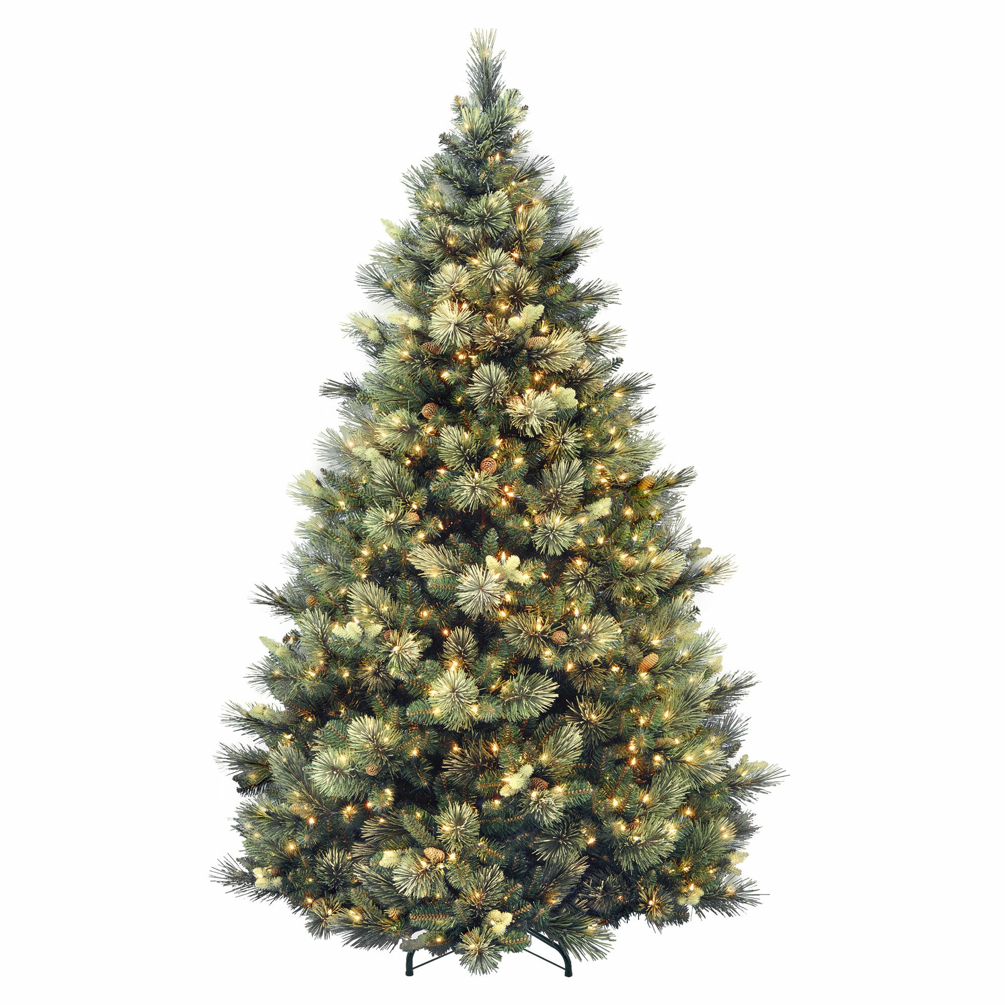 National Tree Company 235564 7.5-ft Pine Pre-lit Artificial Christmas Tree with Incandescent Lights