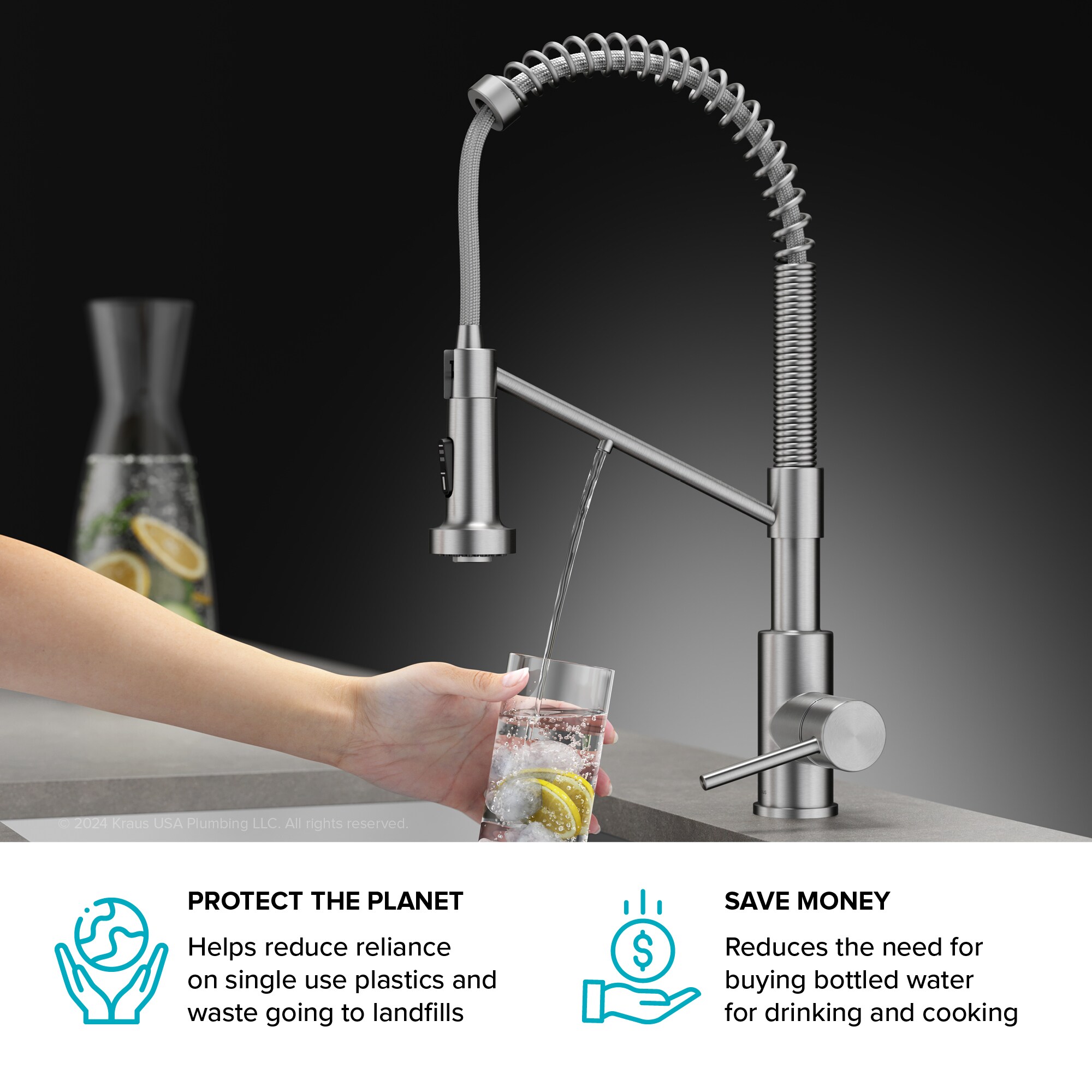 Kraus KFF-1610SFSMB Kitchen-Faucets - View #19