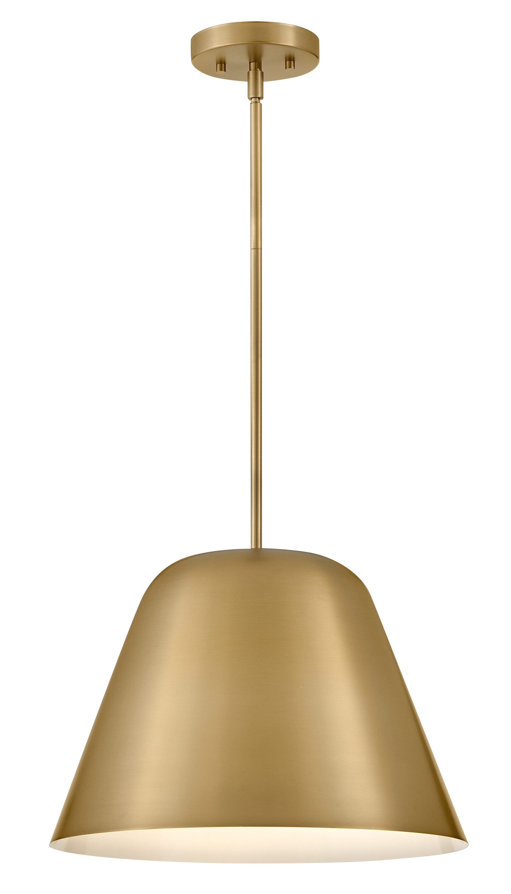 Lark 83707LCB Madi Lacquered Brass Modern/contemporary Bell Medium Hanging Pendant light