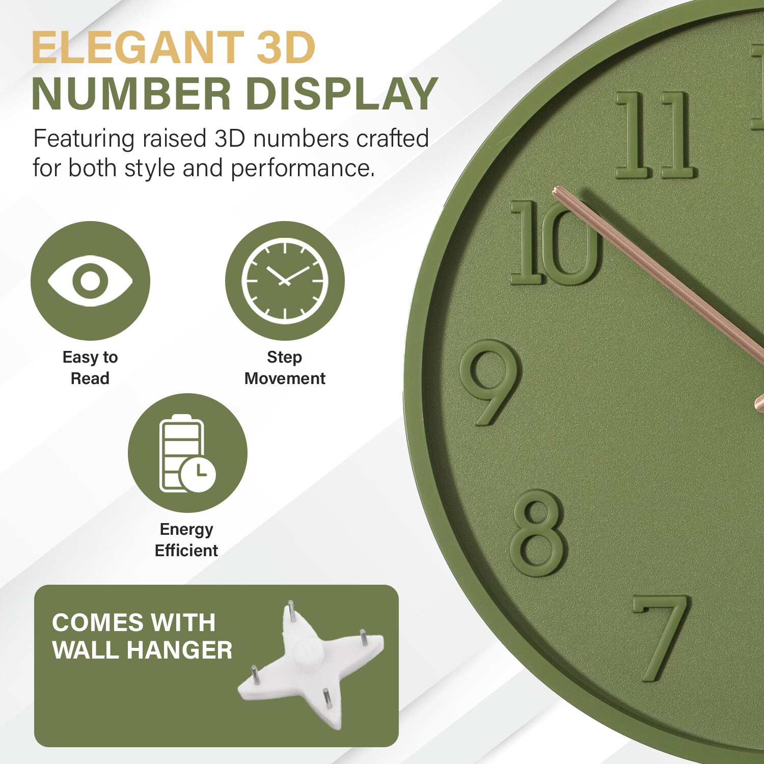 Clockswise QI004970.GN Indoor-Outdoor-Clocks - View #5