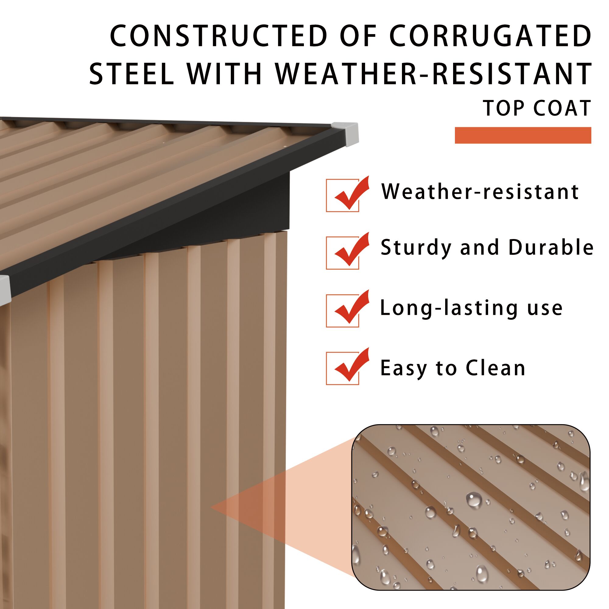 Blisstyle YQCGOXTWVX Metal-Storage-Buildings-Sheds - View #7