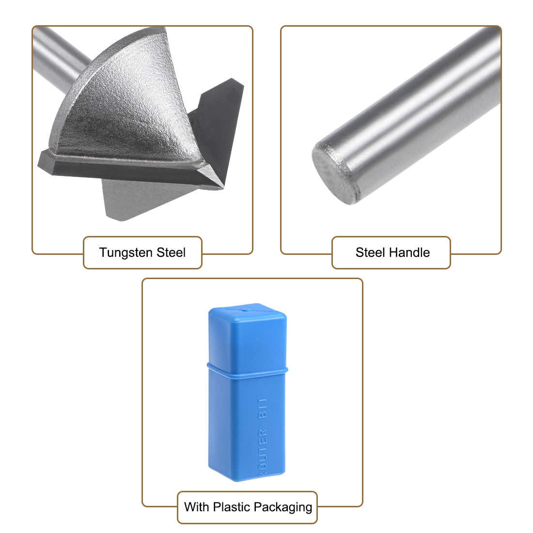 Unique Bargains S26030900UX4248 Edge-Forming-Router-Bits - View #3