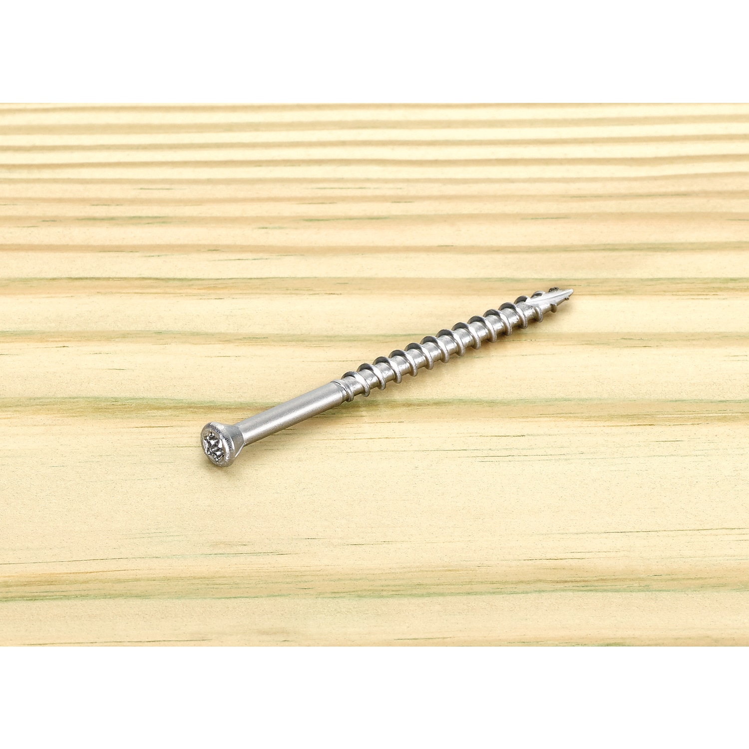 STARBORN  Deckfast No. 8 X 2 1/2 in. L Silver Star Trim Head Deck Screws 2500 pk