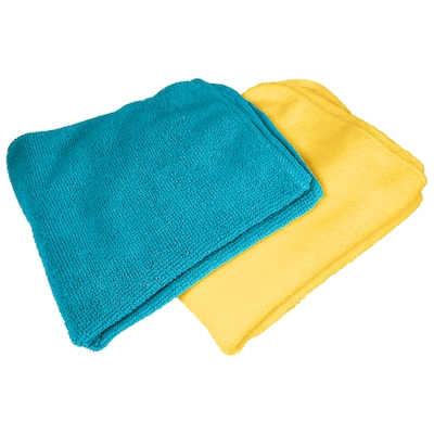 S&T Bulk Microfiber Kitchen, House, & Car Cleaning Cloths - 50 Pack, 11.5 inch x 11.5