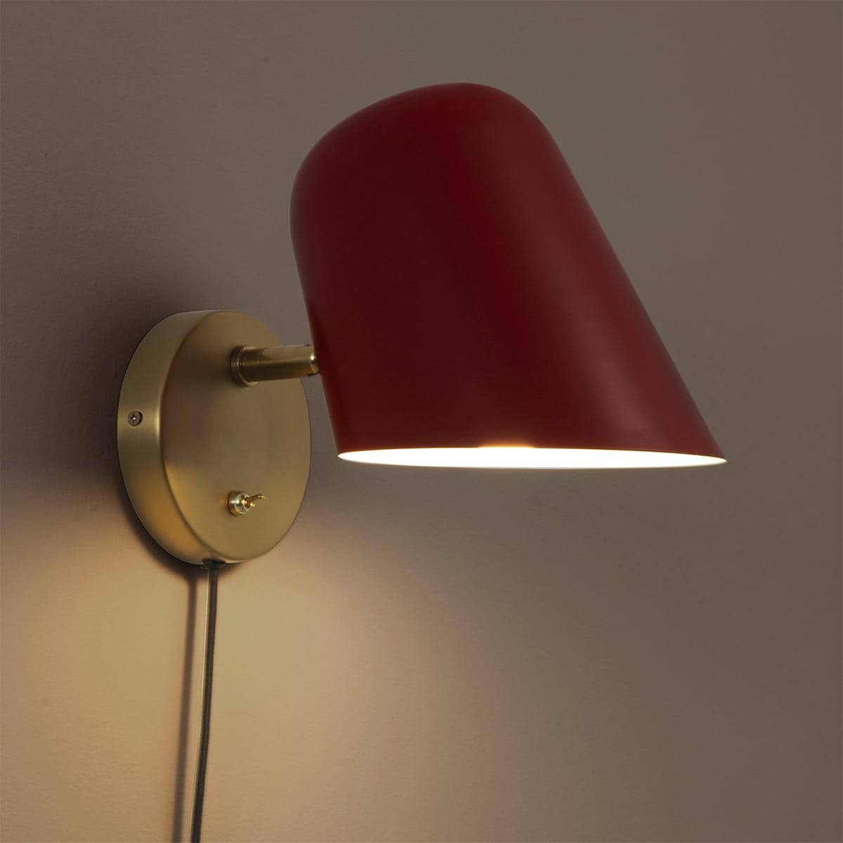 NOVA of California  3011589R Culver 1 Light 7 inch Crimson Wall Sconce Wall Light in Crimson Steel