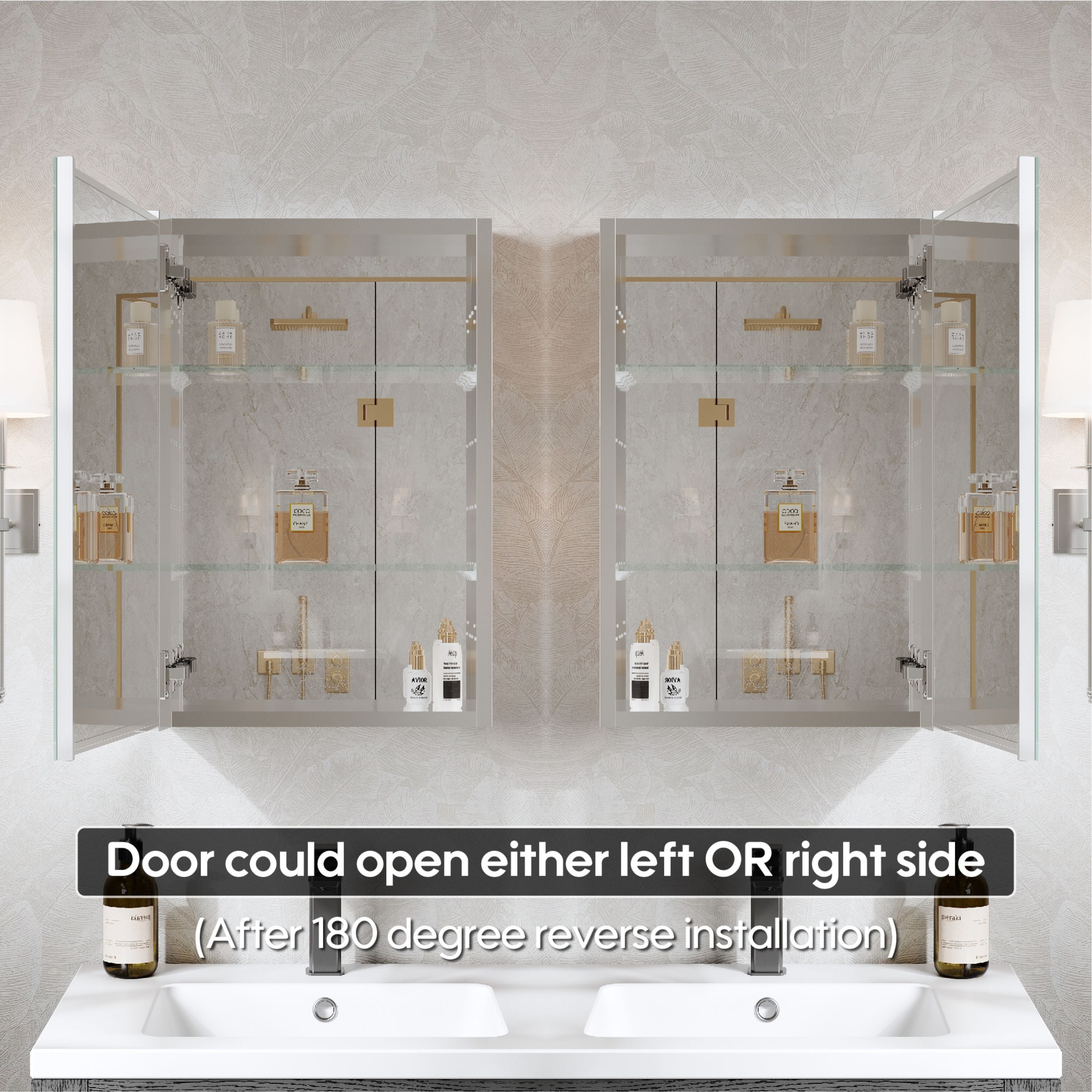 WELLFOR ROSA1624MC-L Bathroom-Medicine-Cabinets - View #6