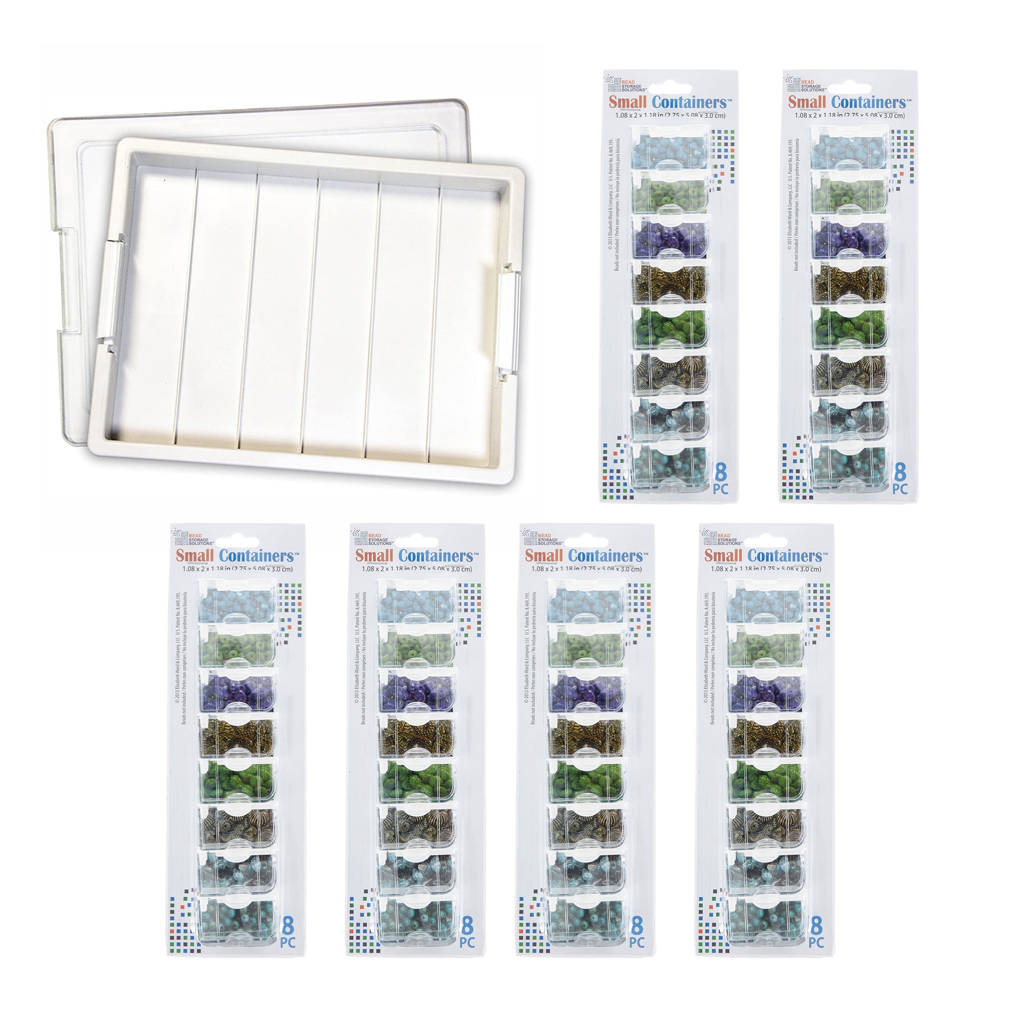Bead Storage Solutions 48-Compartment Plastic Small Parts