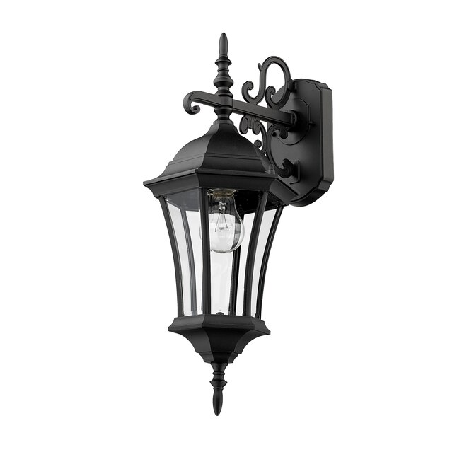 Z-Lite Wakefield 21.75-in H Black Medium Base (E-26) Outdoor Wall Light Z-Lite Wakefield 21.75-in H Black Medium Base (E-26) Outdoor Wall Light