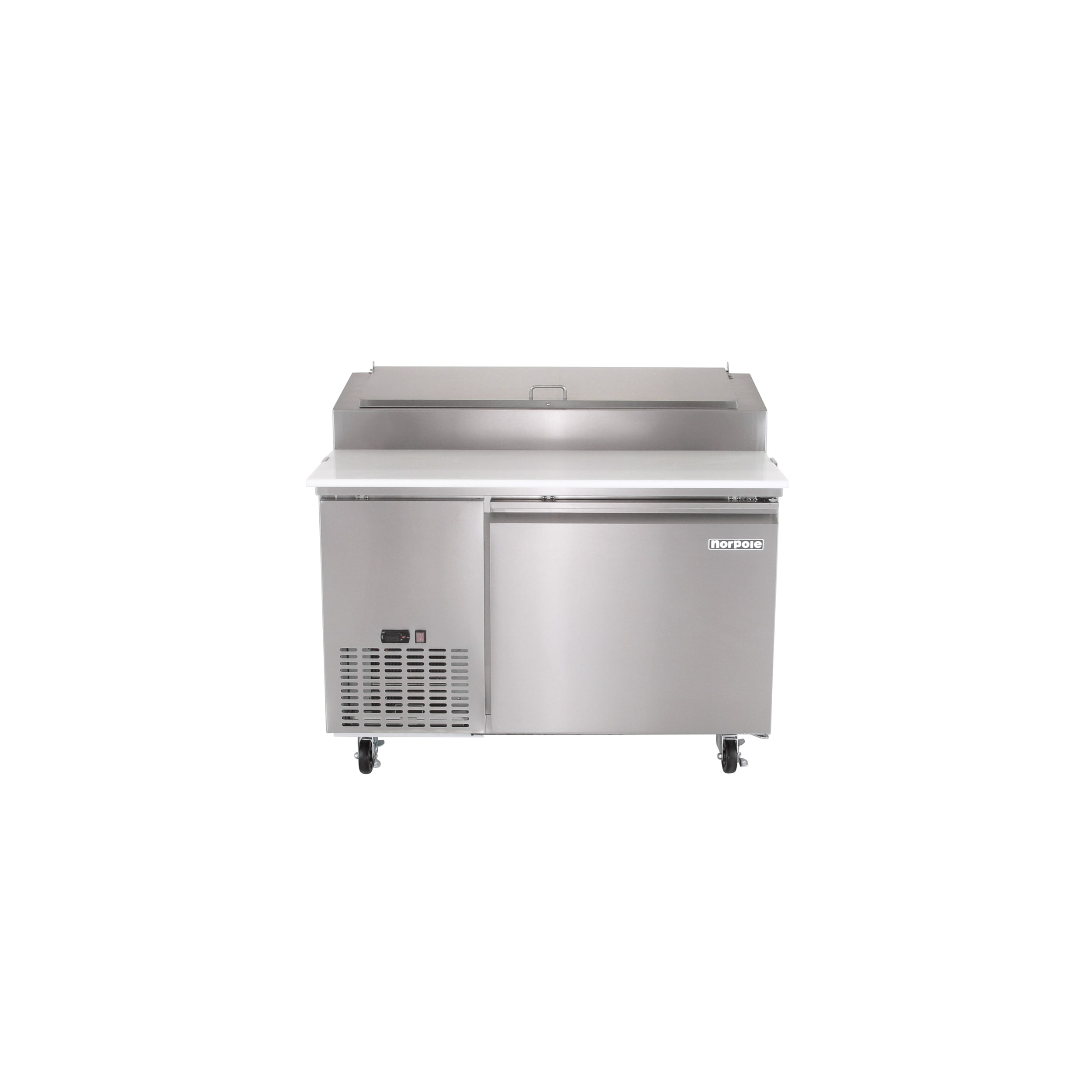 Norpole NP1R-PT 50-Inches Stainless Steel Refrigerated Pizza prep table