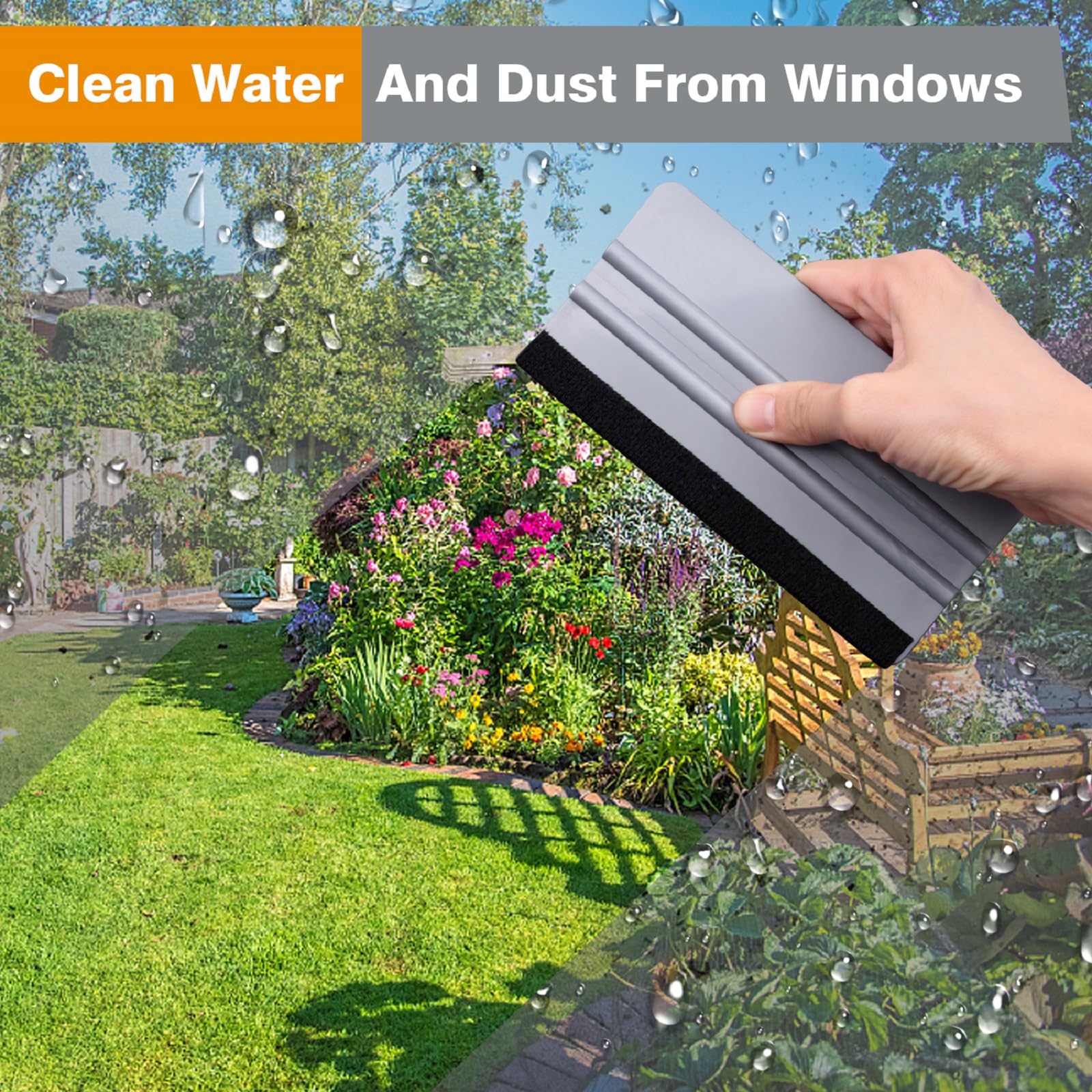 Misopily Window Felt Squeegee Vinyl Scraper Tool for Glass Tint Film ...